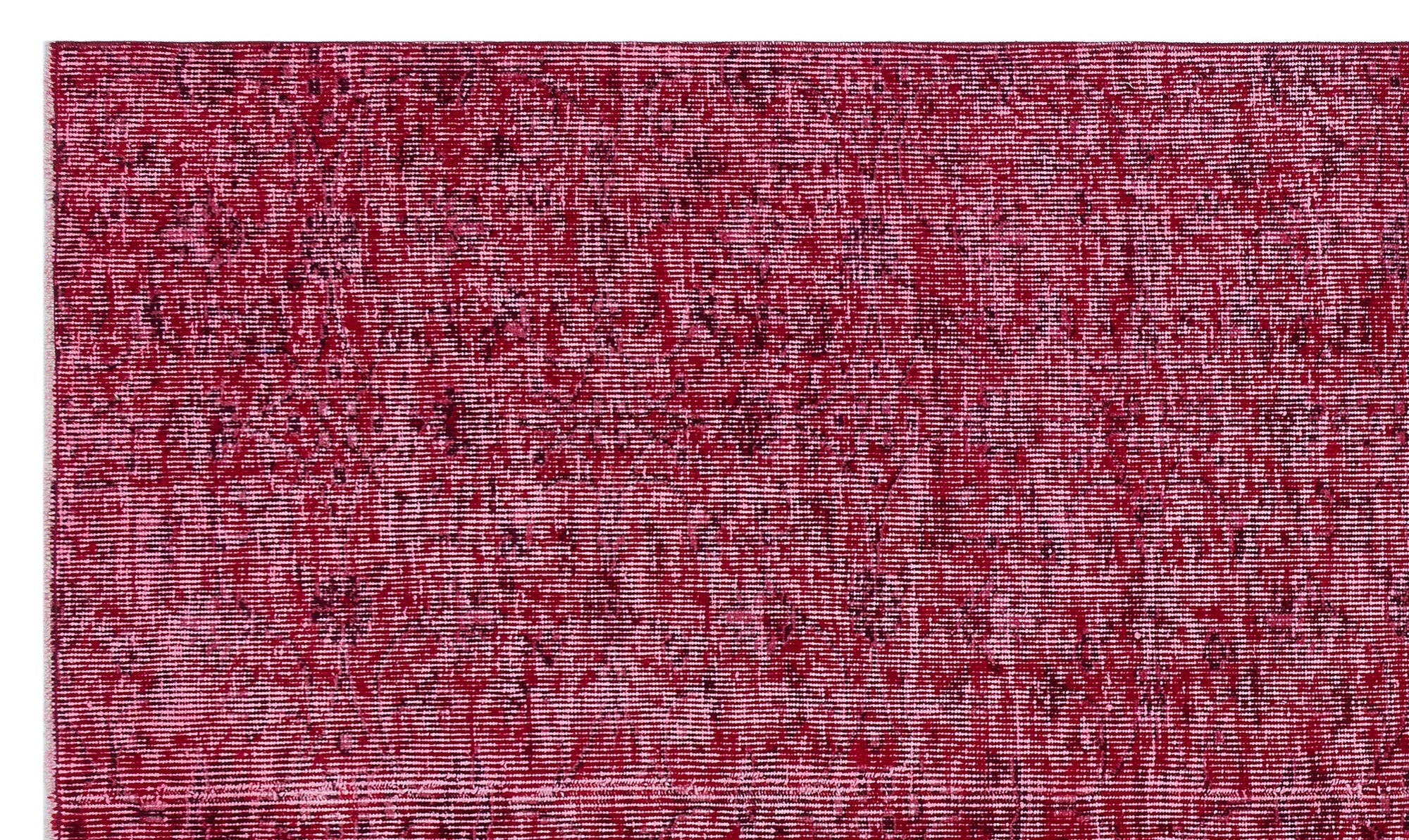 Atina Red Vintage Wool Handmade Area Rug 4'9" x 8'3"