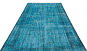 Atina Turquoise Vintage Wool Handmade Area Rug 6'5" x 9'1"