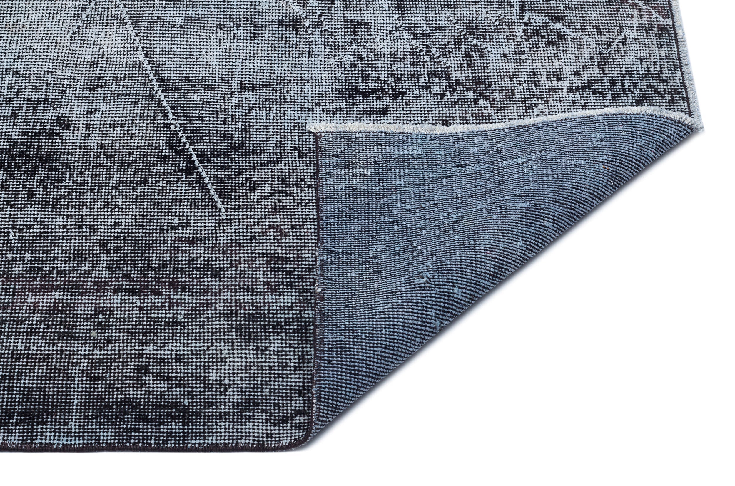 Atina Grey Vintage Wool Handmade Area Rug 5'10" x 8'10"