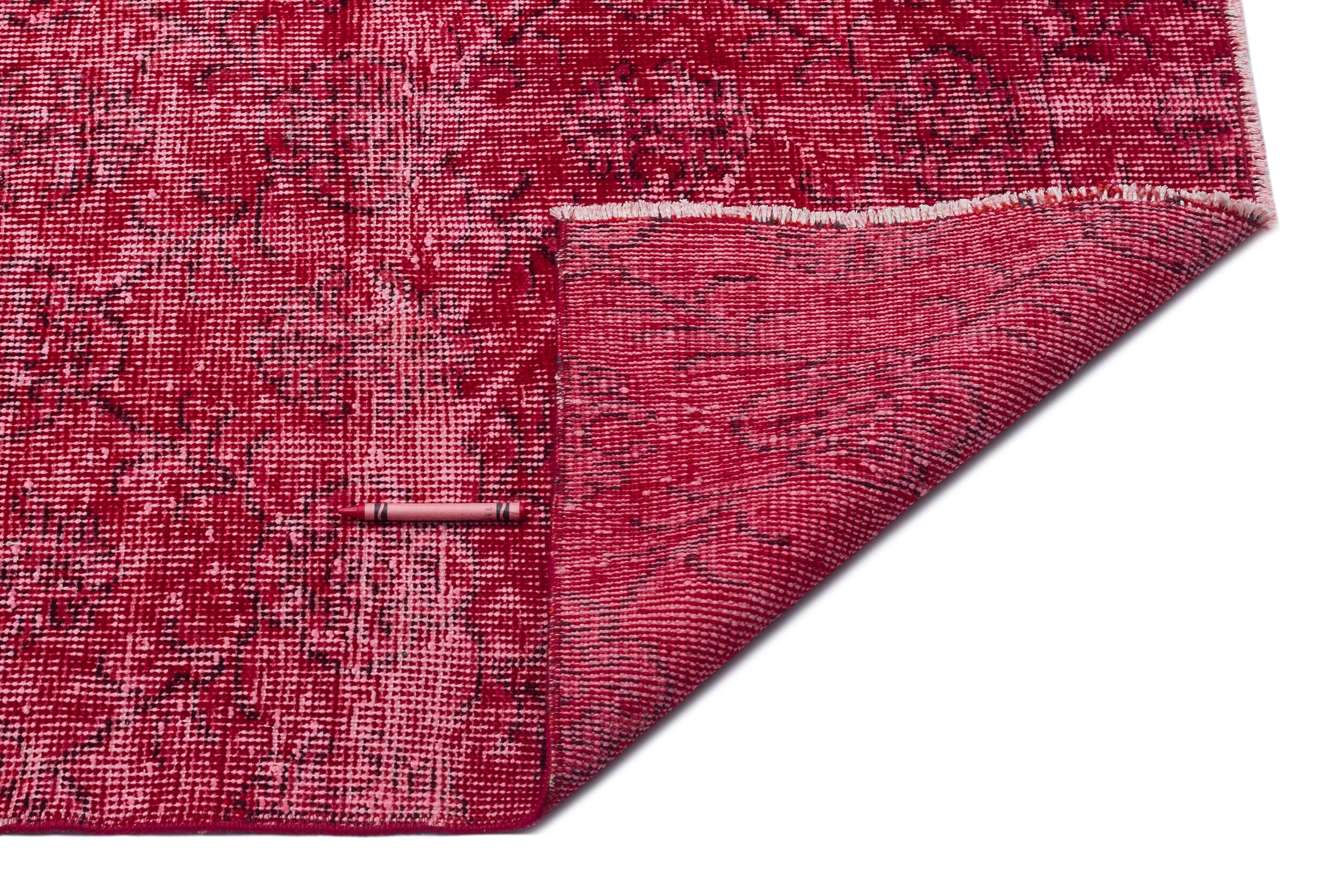 Atina Red Vintage Wool Handmade Area Rug 6'9" x 10'9"