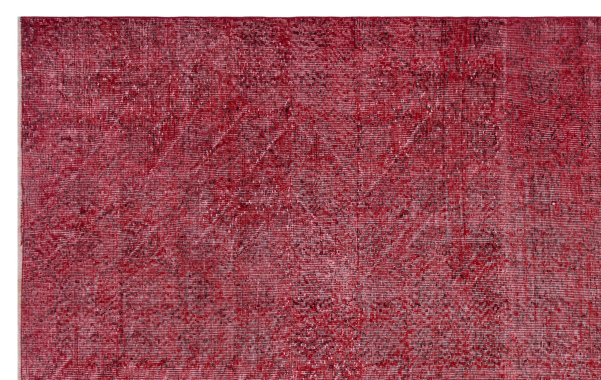 Atina Red Vintage Wool Handmade Area Rug 6'9" x 10'9"