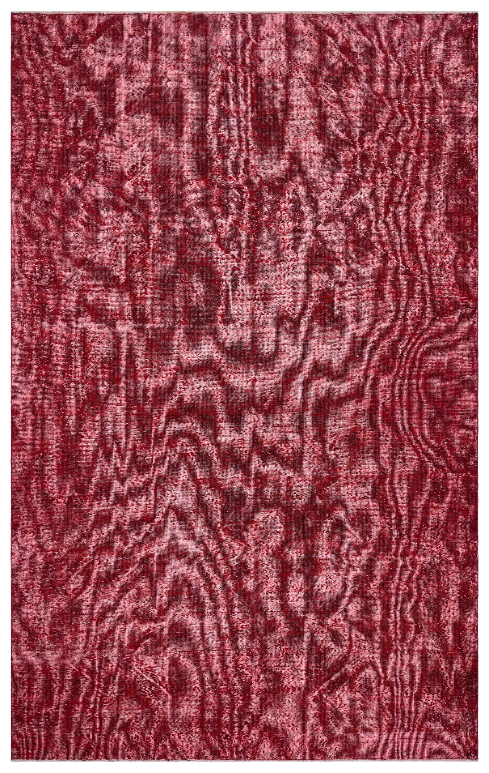 Atina Red Vintage Wool Handmade Area Rug 6'9" x 10'9"