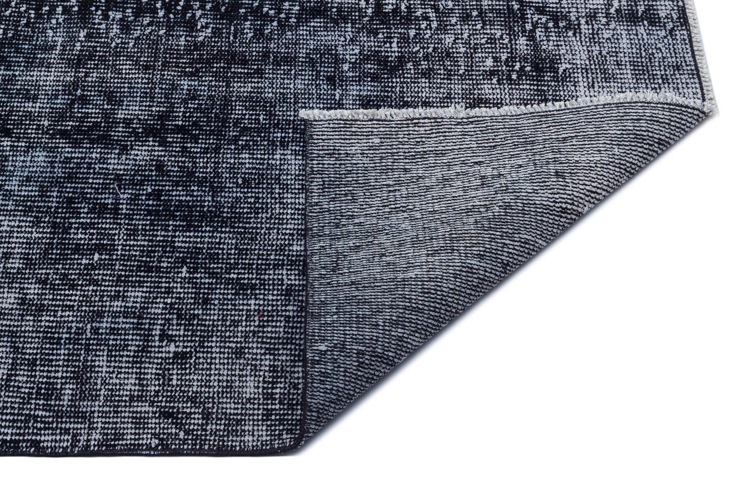 Atina Black Vintage Wool Handmade Area Rug 6'0" x 9'4"