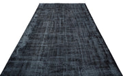 Atina Black Vintage Wool Handmade Area Rug 6'7" x 10'10"