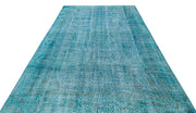 Atina Turquoise Vintage Wool Handmade Area Rug 6'11" x 10'2"