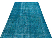 Atina Turquoise Vintage Wool Handmade Area Rug 4'11" x 7'8"