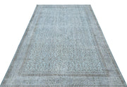 Atina Blue Vintage Wool Handmade Area Rug 5'5" x 8'6"
