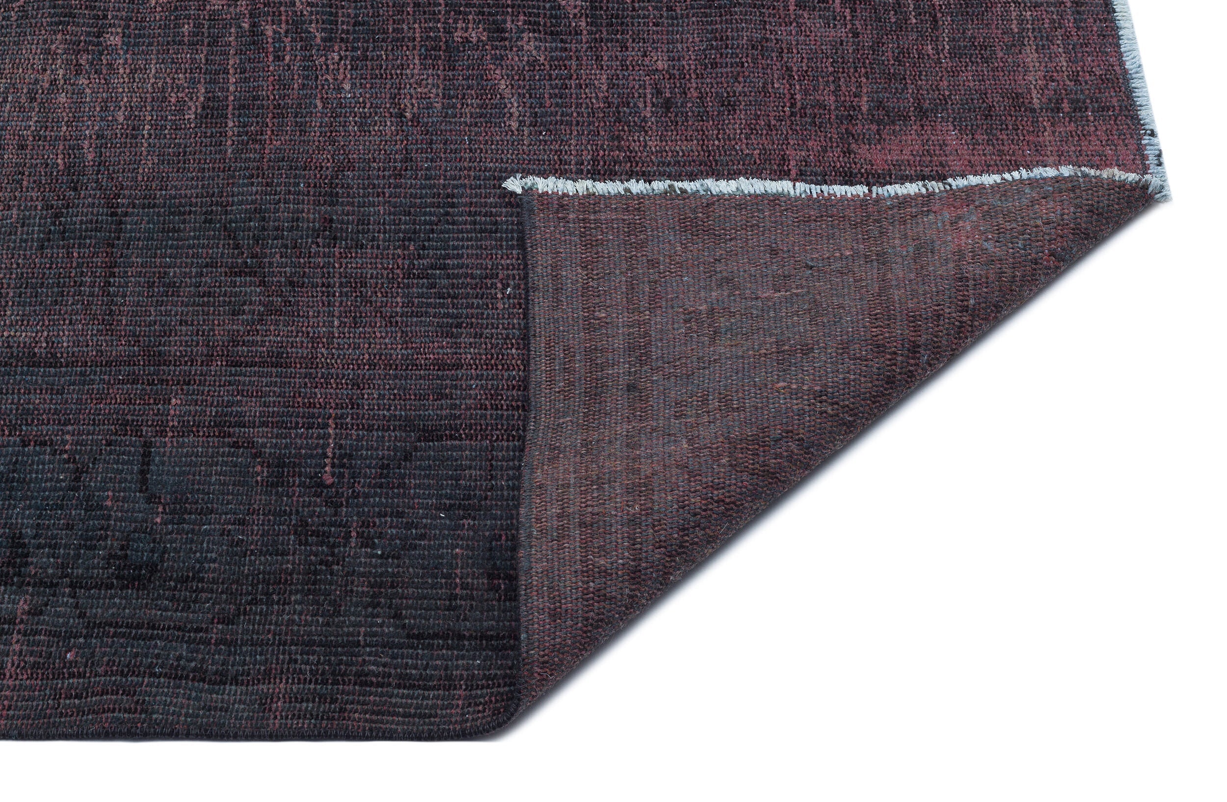 Atina Black Vintage Wool Handmade Area Rug 5'10" x 8'5"