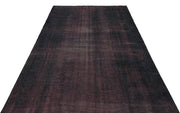 Atina Black Vintage Wool Handmade Area Rug 5'10" x 8'5"