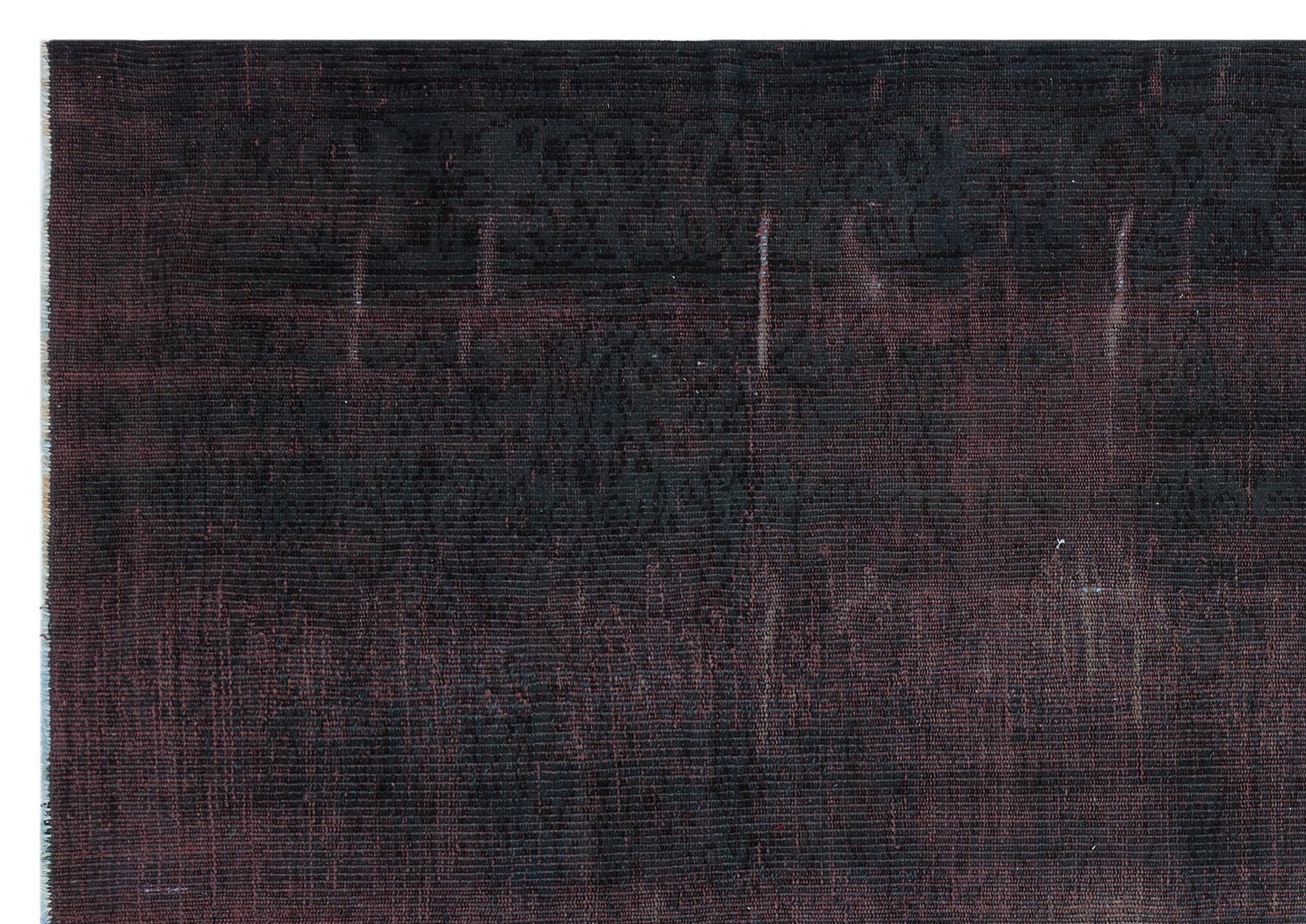 Atina Black Vintage Wool Handmade Area Rug 5'10" x 8'5"
