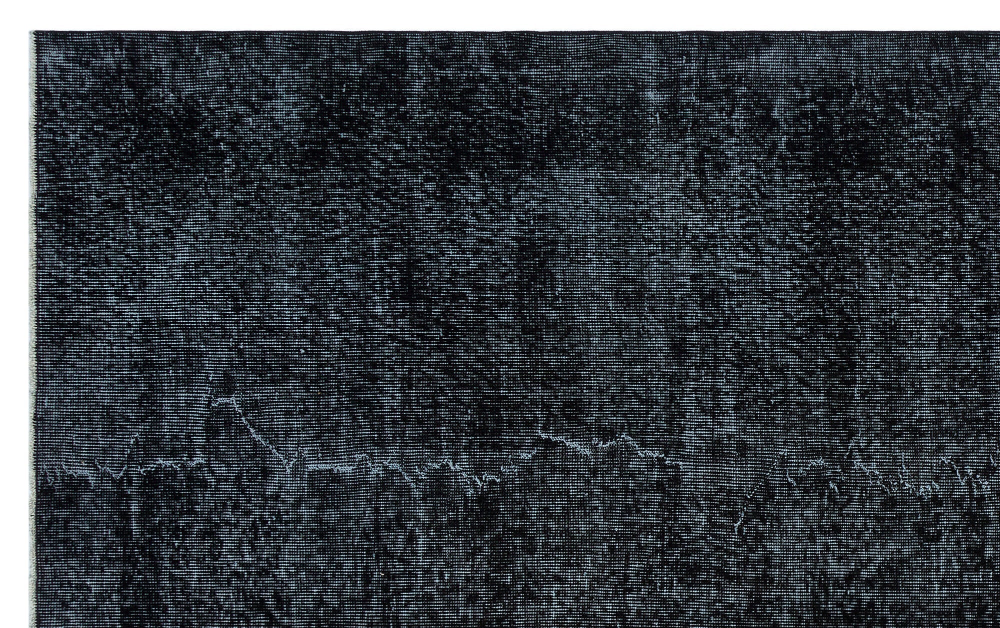 Atina Black Vintage Wool Handmade Area Rug 5'9" x 9'3"