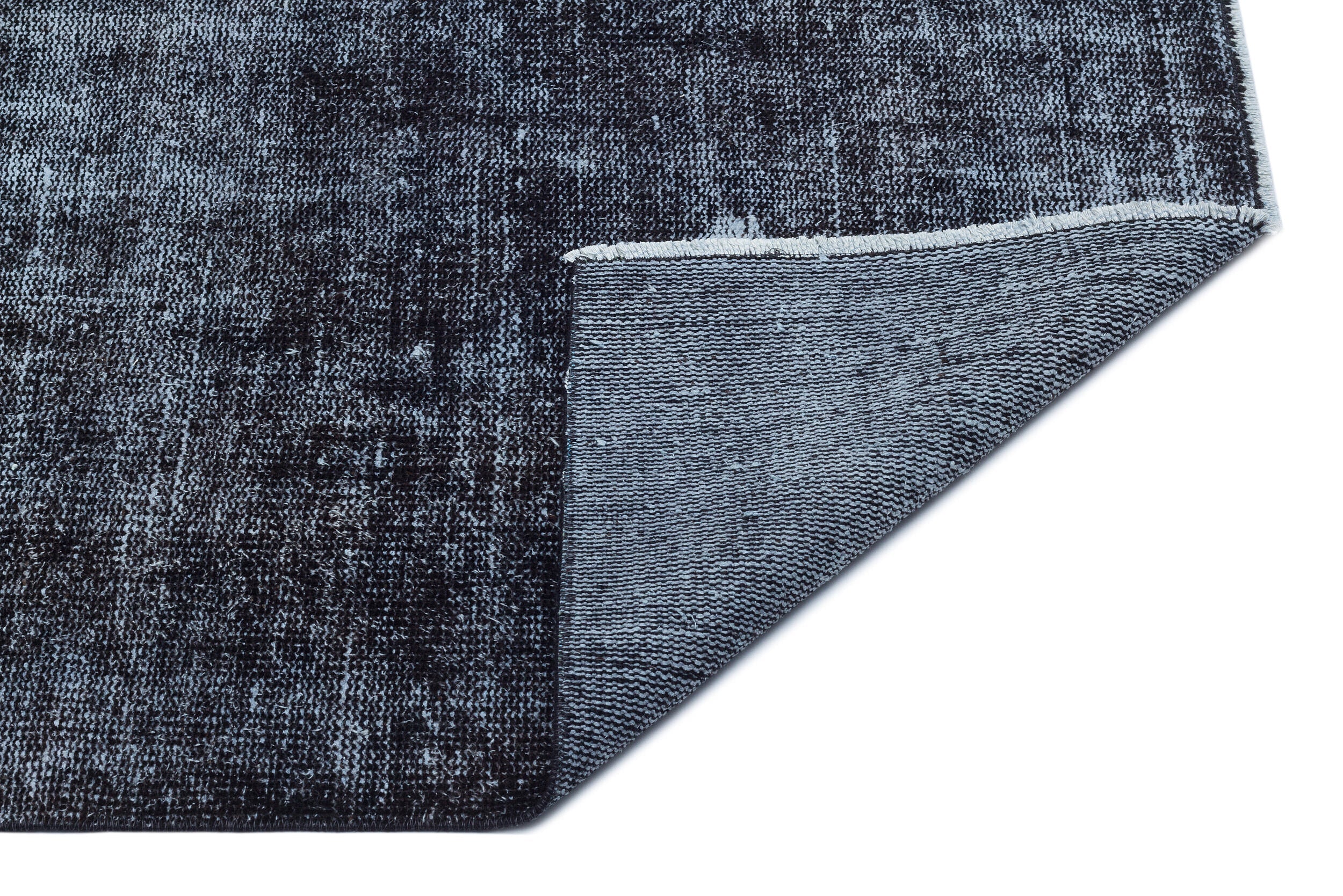 Atina Black Vintage Wool Handmade Area Rug 5'8" x 8'8"