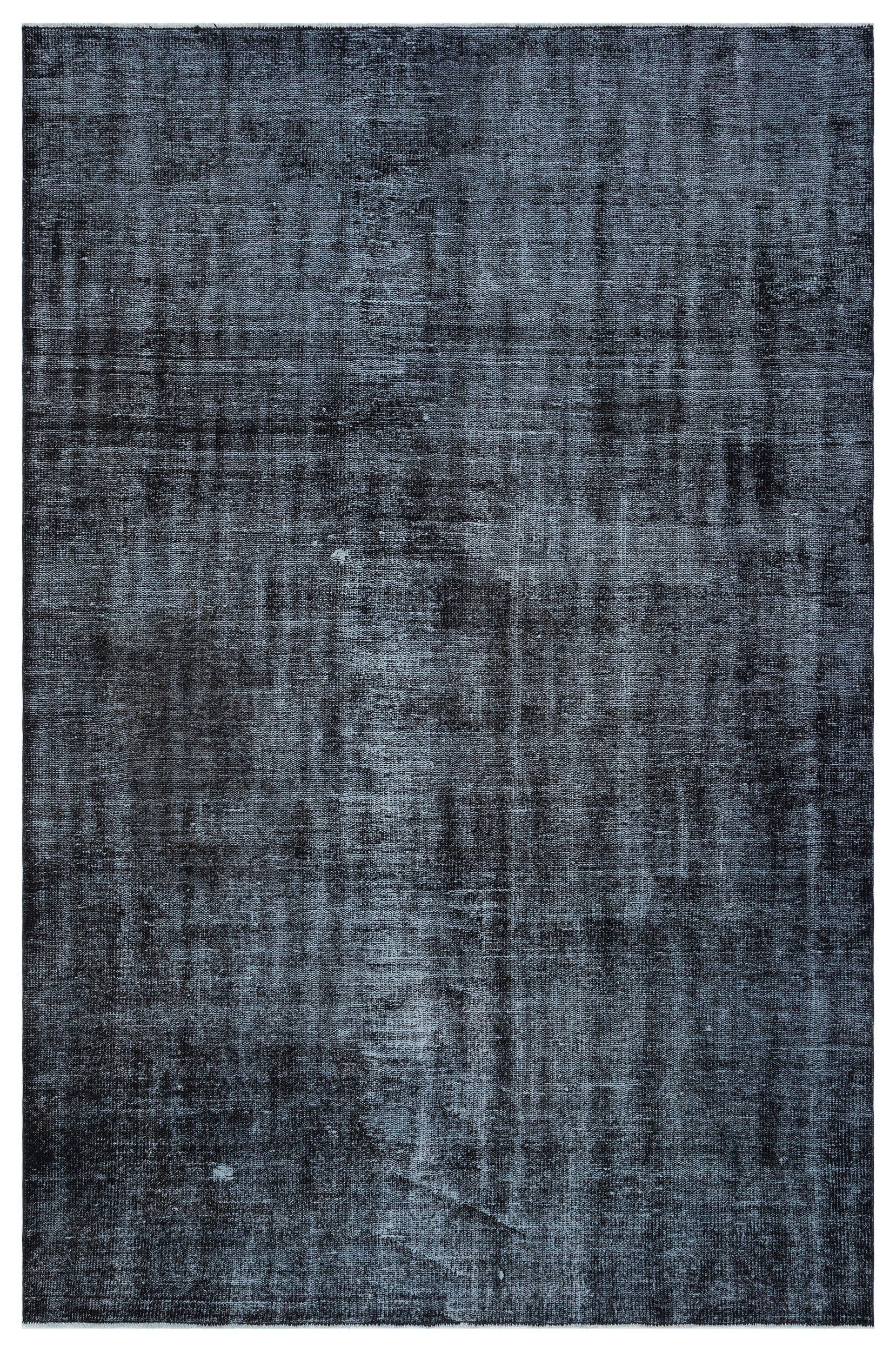 Atina Black Vintage Wool Handmade Area Rug 5'8" x 8'8"