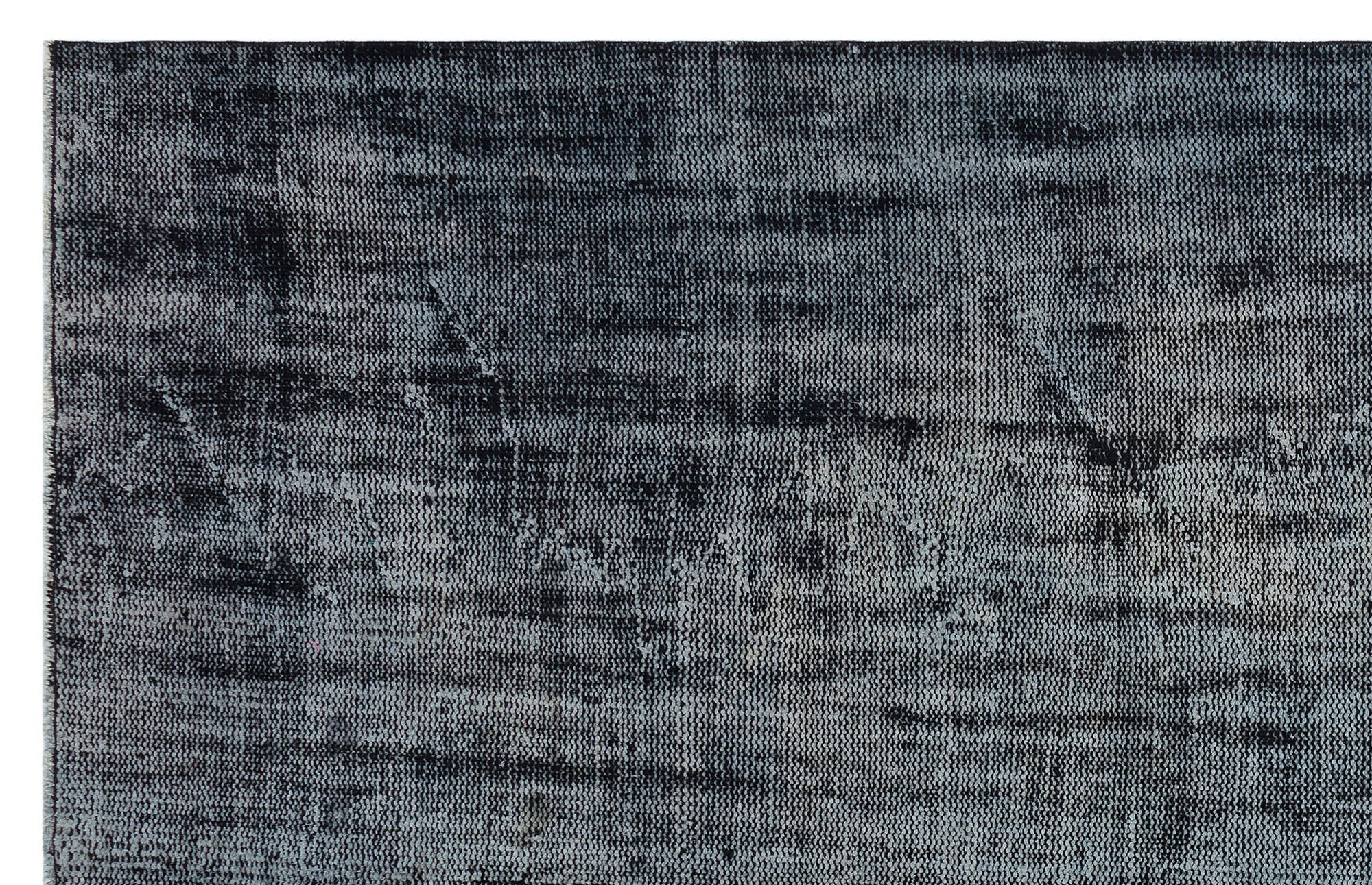 Atina Black Vintage Wool Handmade Area Rug 6'4" x 9'0"
