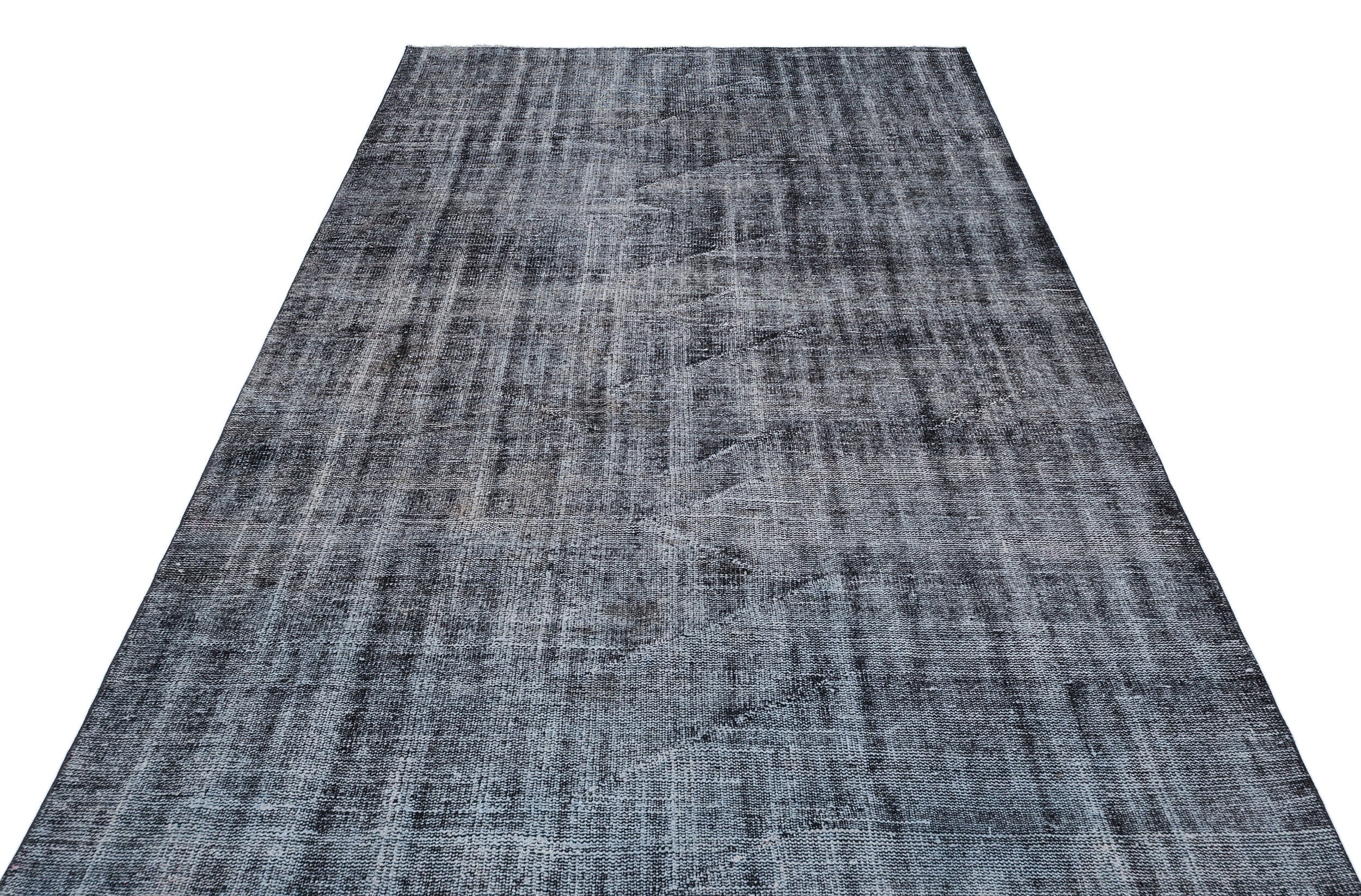 Atina Grey Vintage Wool Handmade Area Rug 5'9" x 8'8"