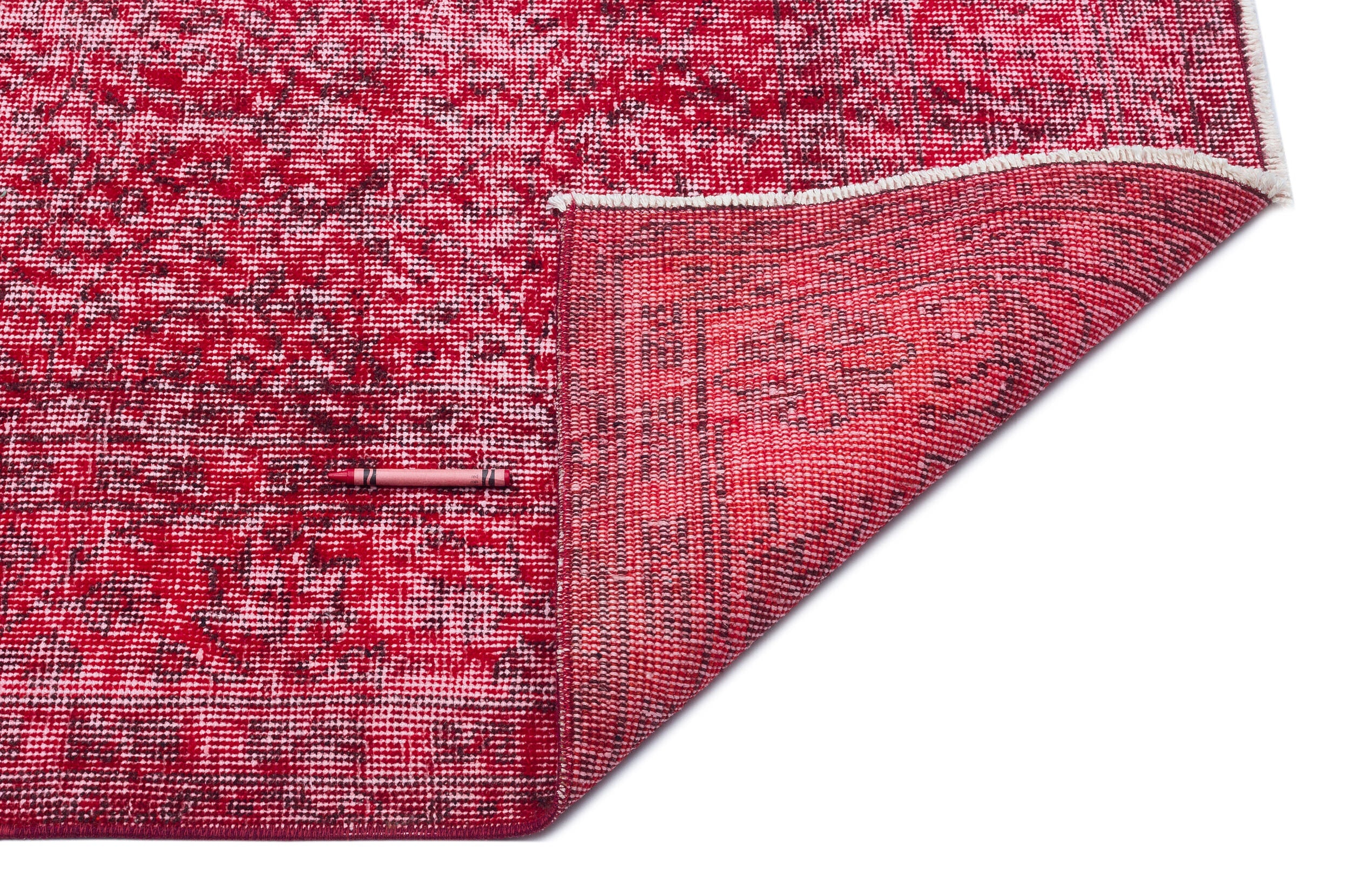 Atina Red Vintage Wool Handmade Area Rug 6'2" x 9'5"
