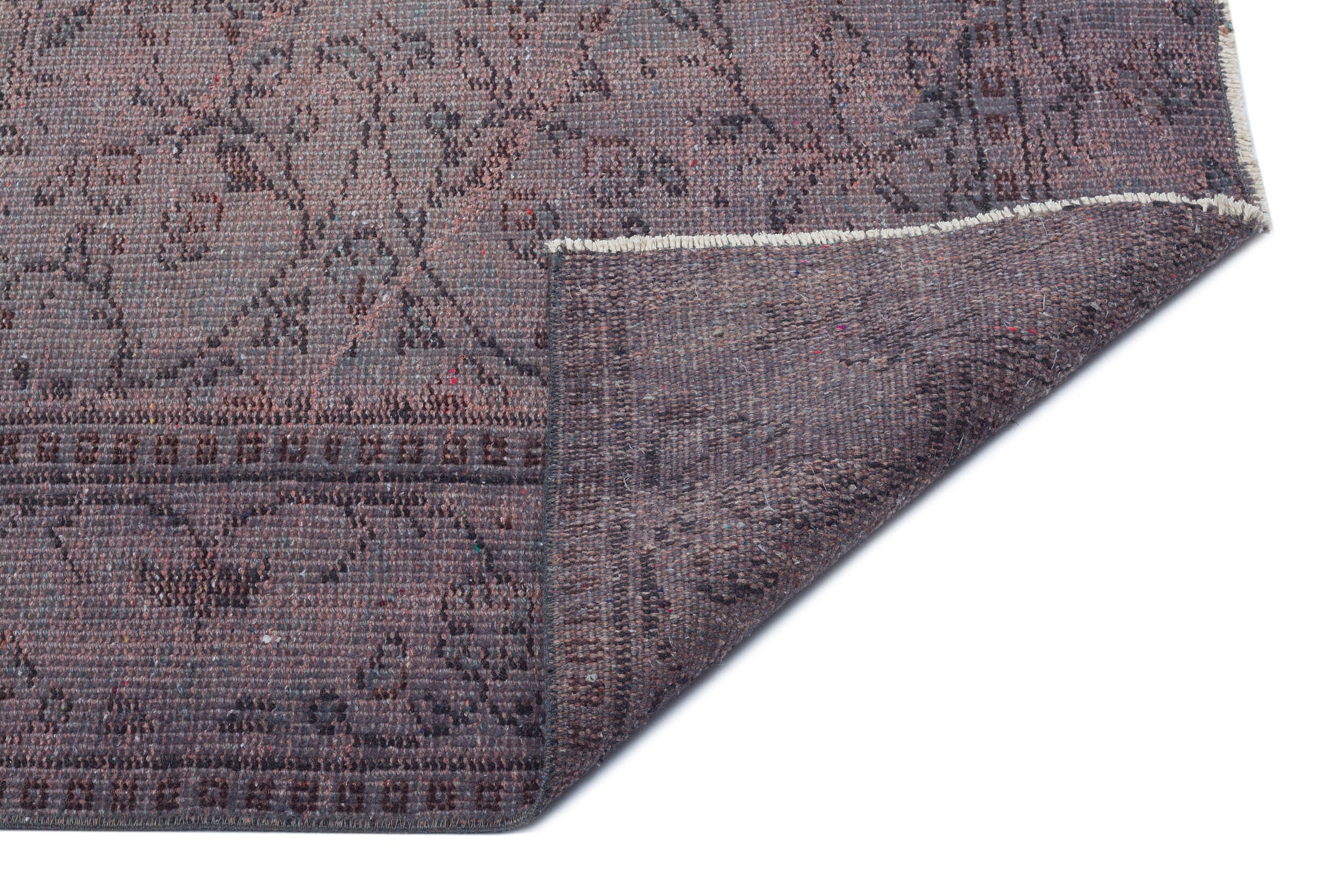Atina Grey Vintage Wool Handmade Area Rug 6'0" x 9'2"