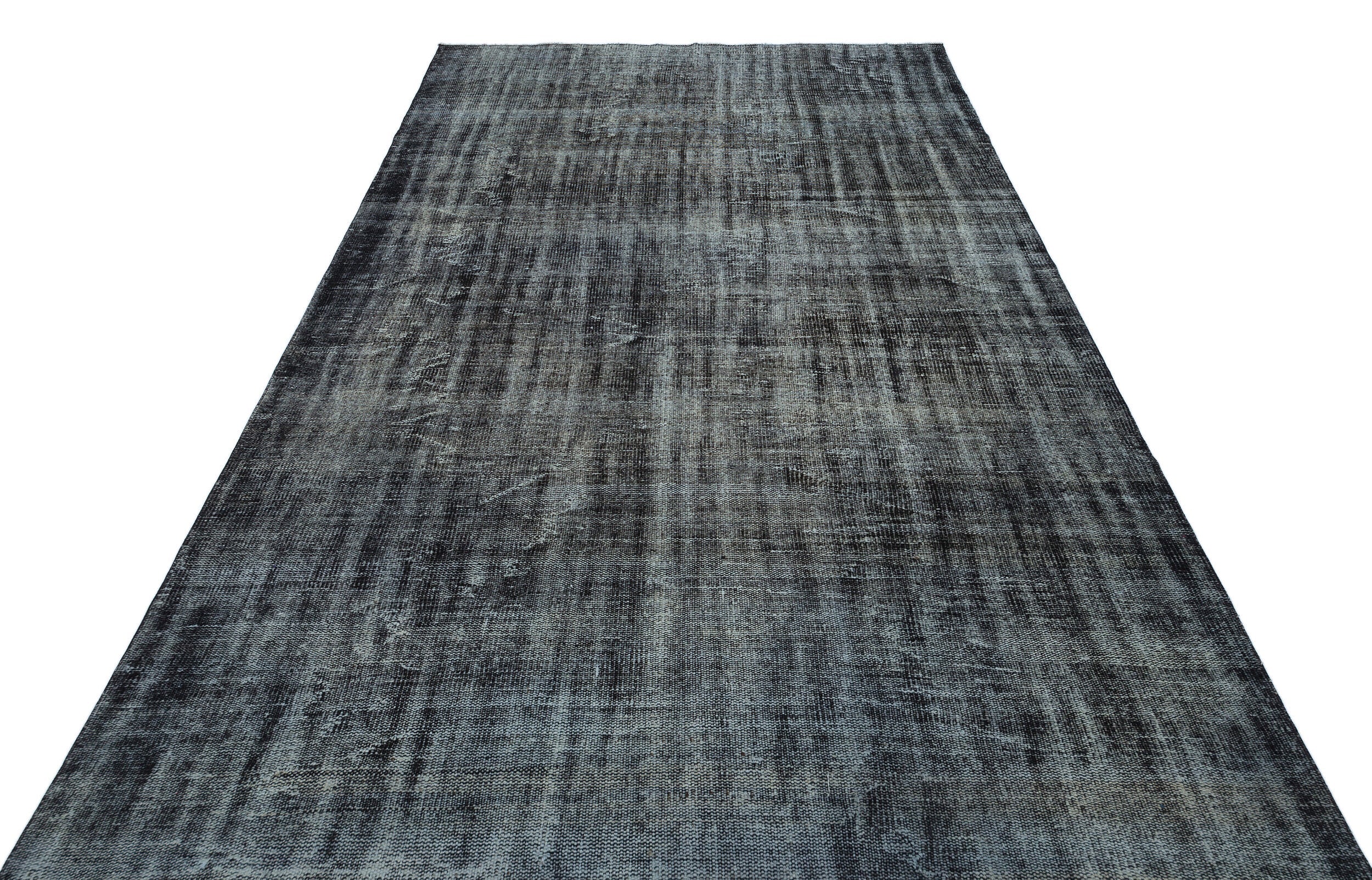 Atina Grey Vintage Wool Handmade Area Rug 6'3" x 10'0"