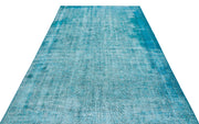Atina Turquoise Vintage Wool Handmade Area Rug 6'3" x 9'9"