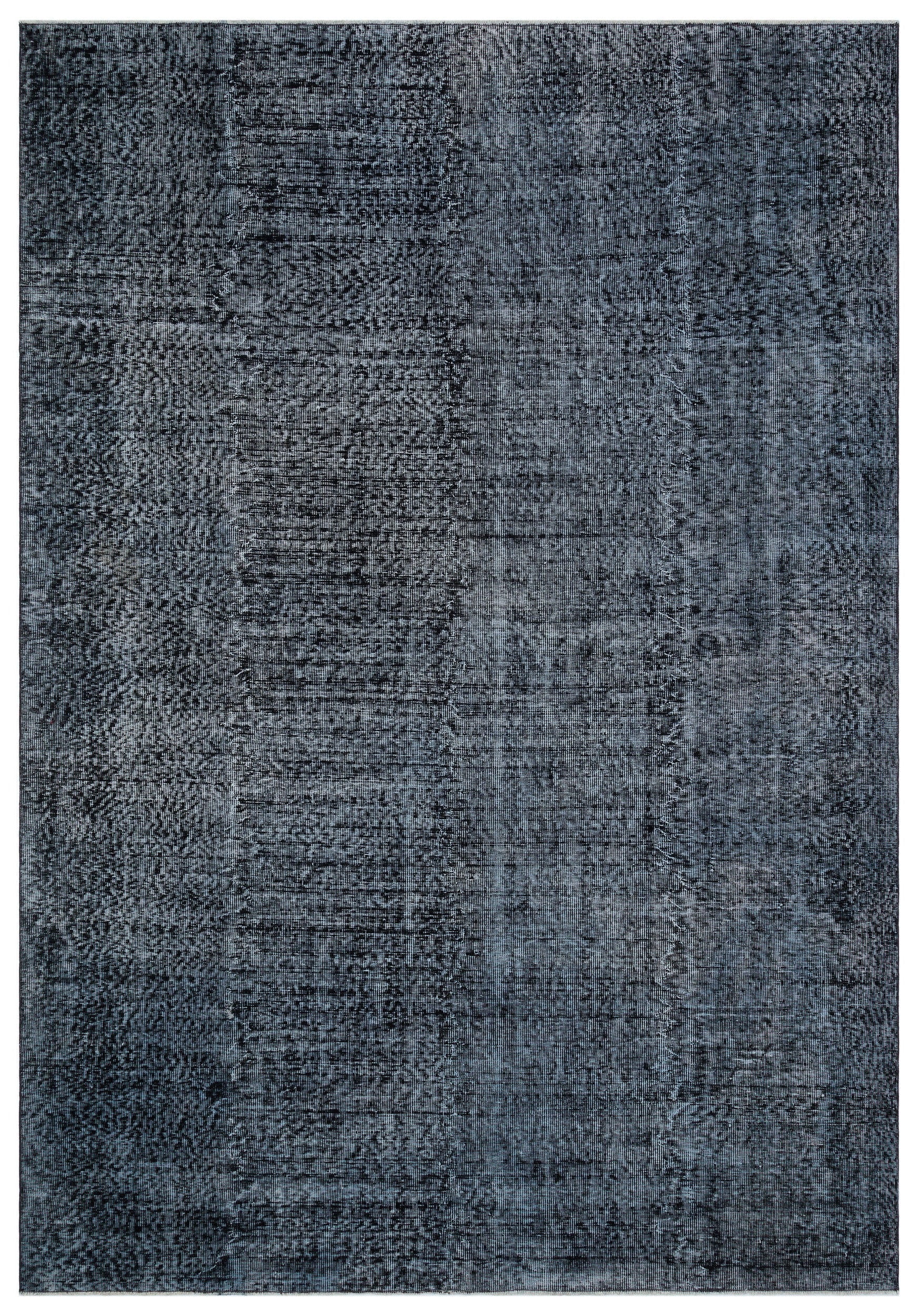 Atina Grey Vintage Wool Handmade Area Rug 7'0" x 10'2"