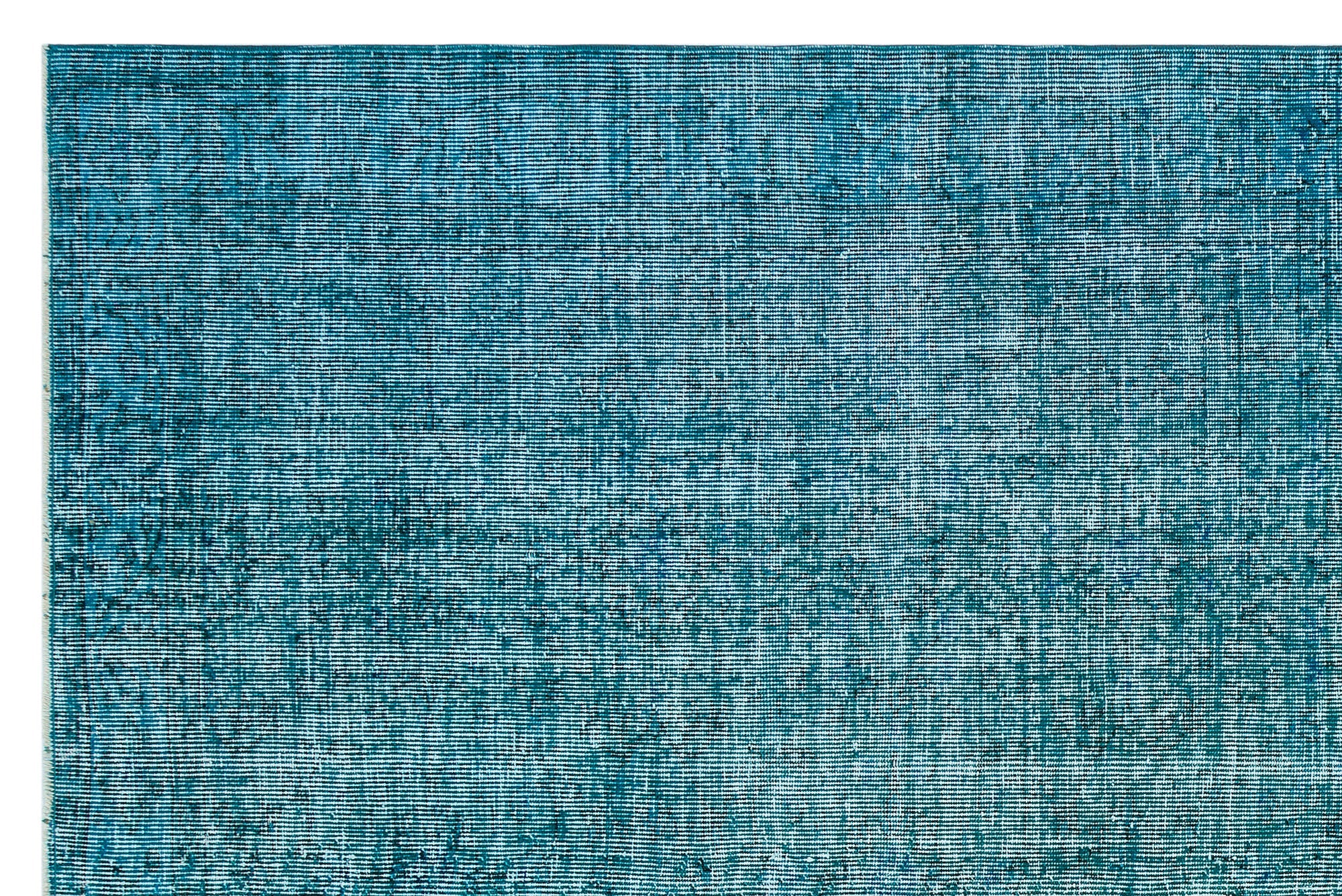Atina Turquoise Vintage Wool Handmade Area Rug 6'3" x 9'5"