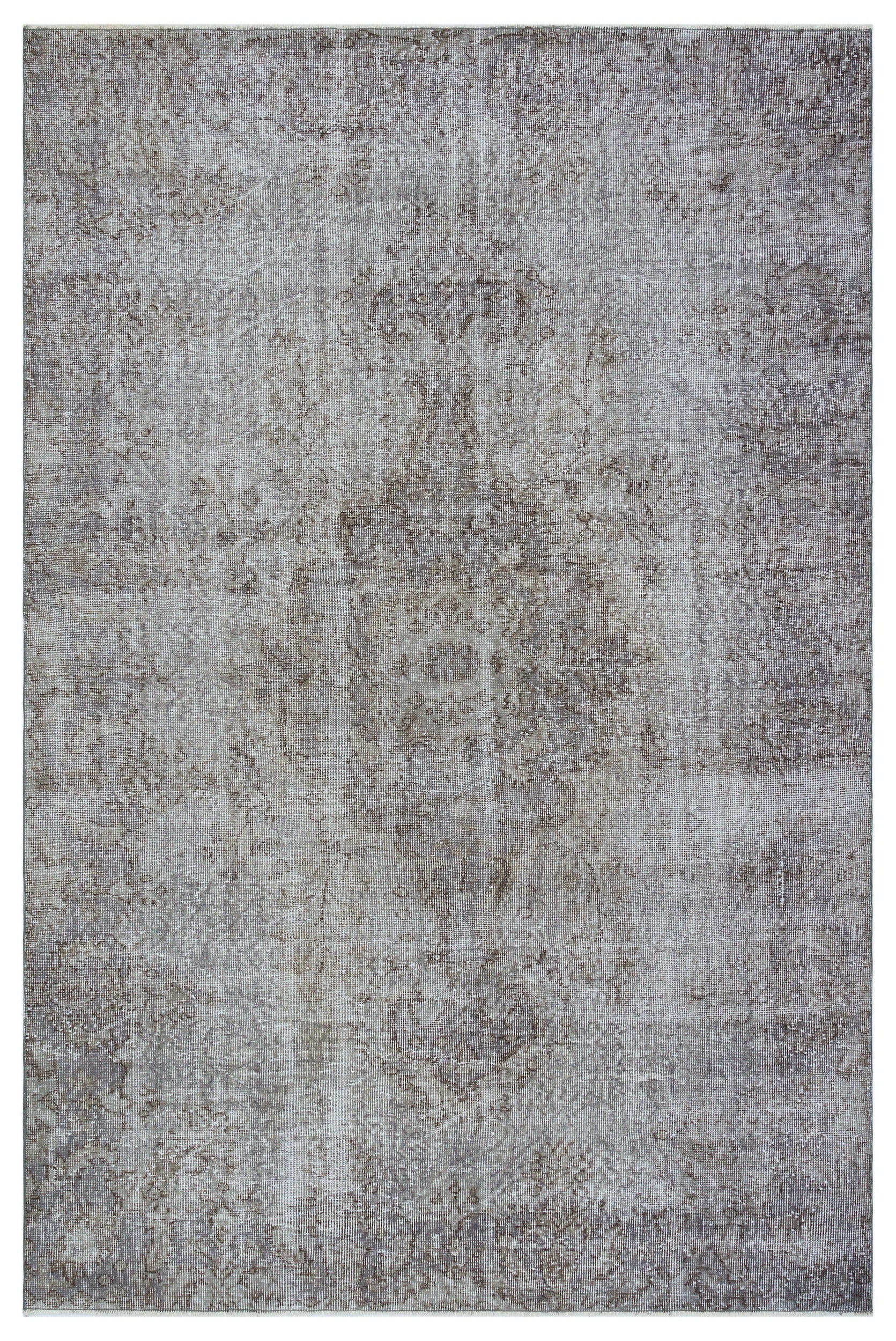 Atina Grey Vintage Wool Handmade Area Rug 5'9" x 8'7"