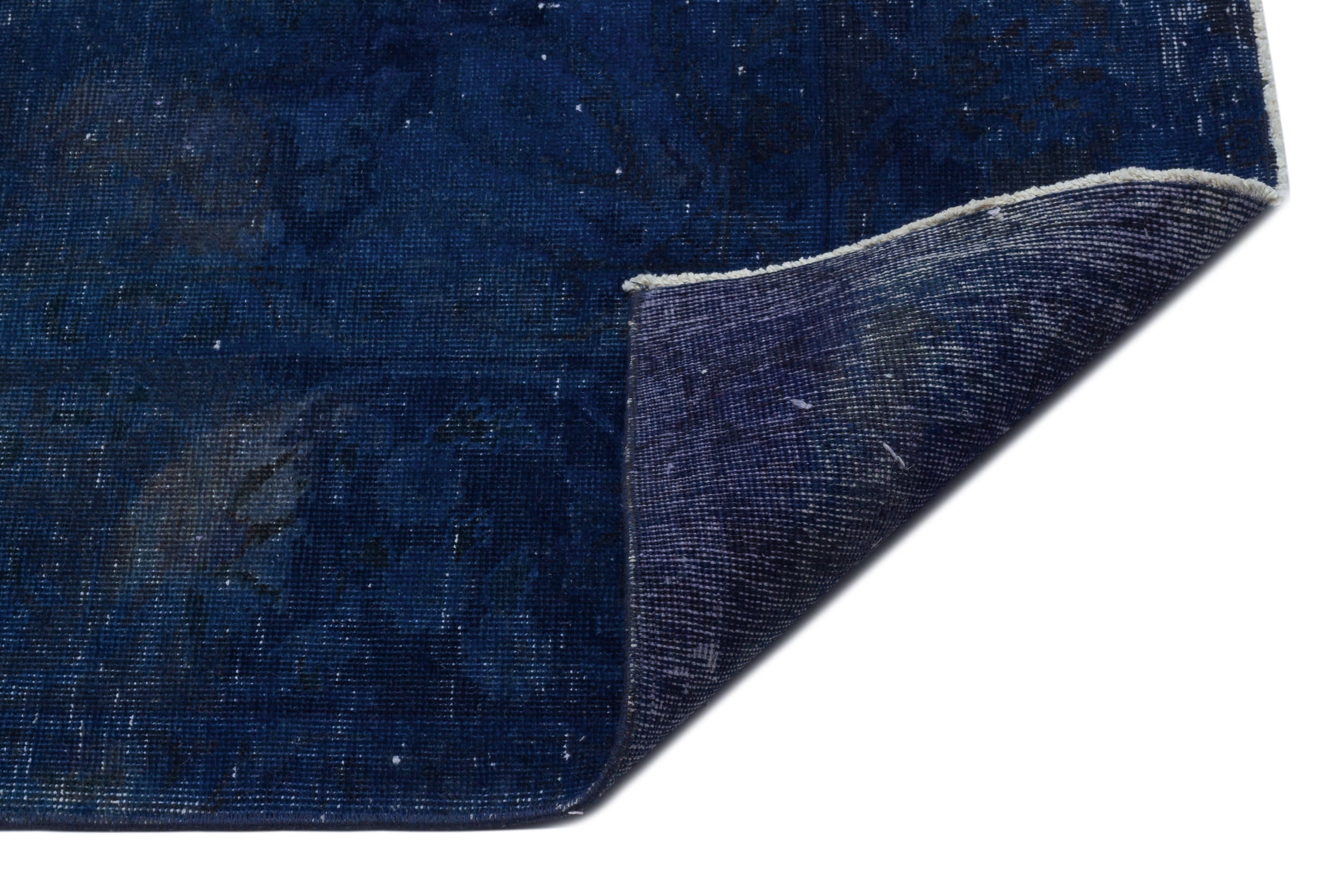 Epir Navy Vintage Wool Handmade Area Rug 6'9" x 10'1"