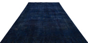 Epir Navy Vintage Wool Handmade Area Rug 6'9" x 10'1"