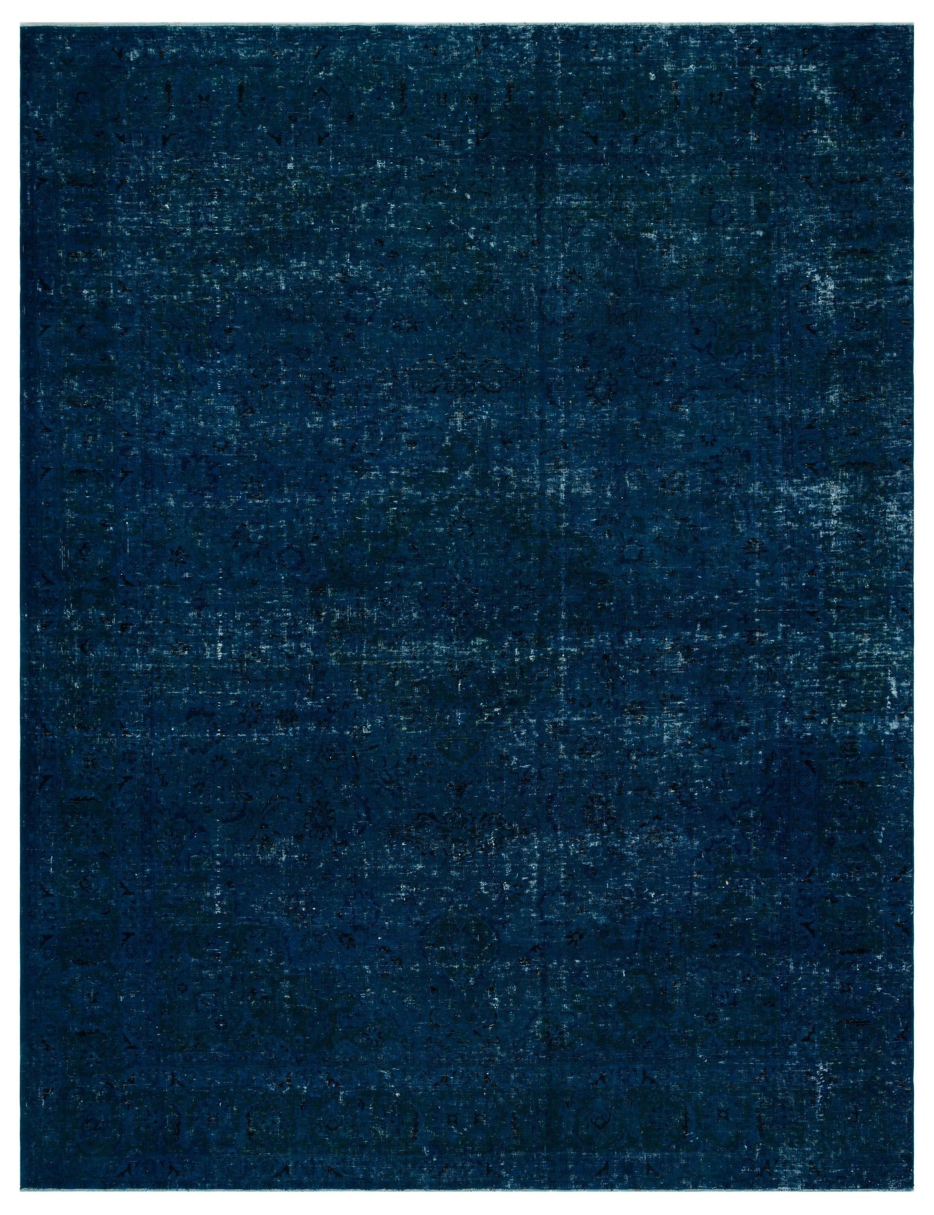 Epir 29808 Turquoise Vintage Wool Handmade Area Rug 9'7" x 12'7"