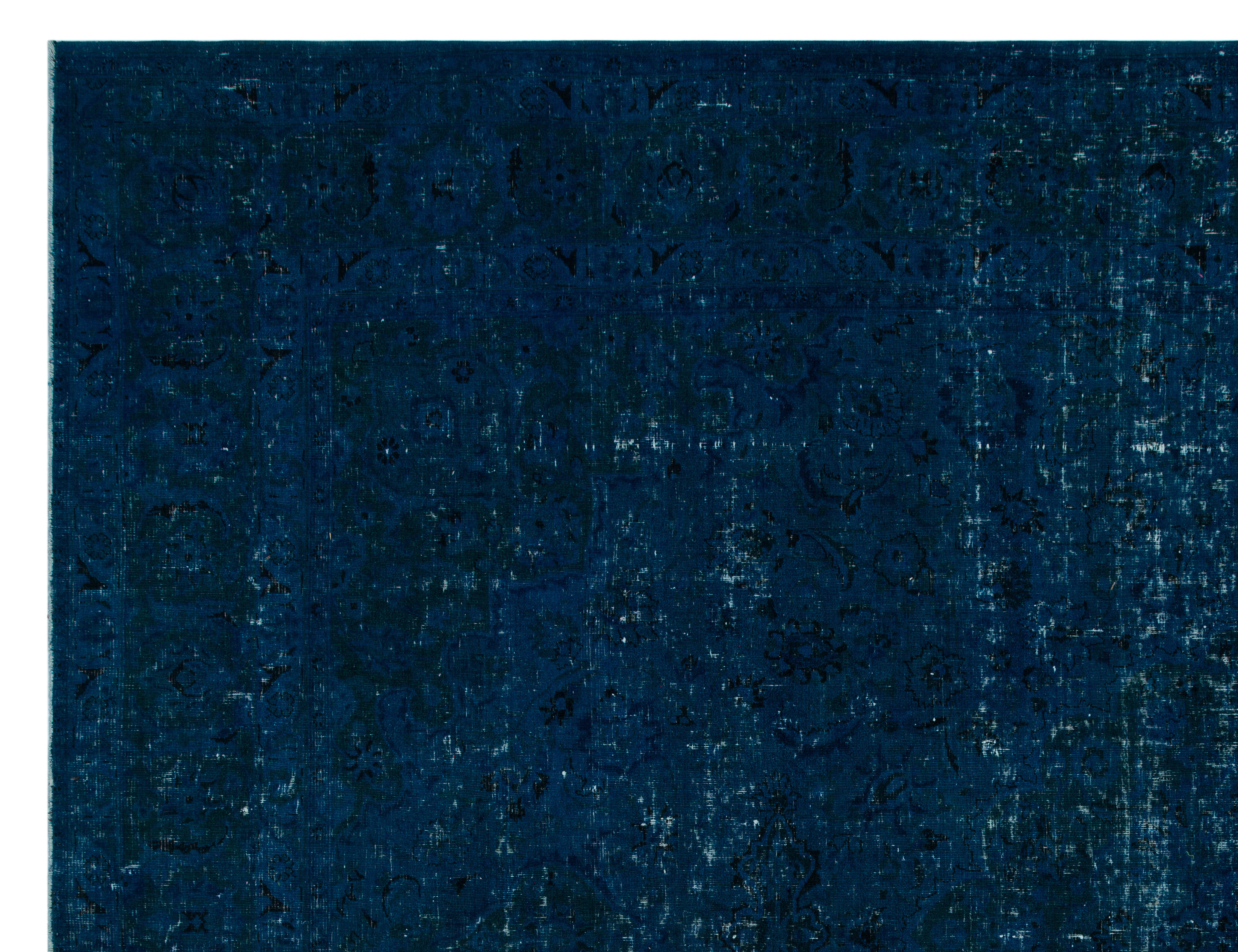 Epir 29808 Turquoise Vintage Wool Handmade Area Rug 9'7" x 12'7"