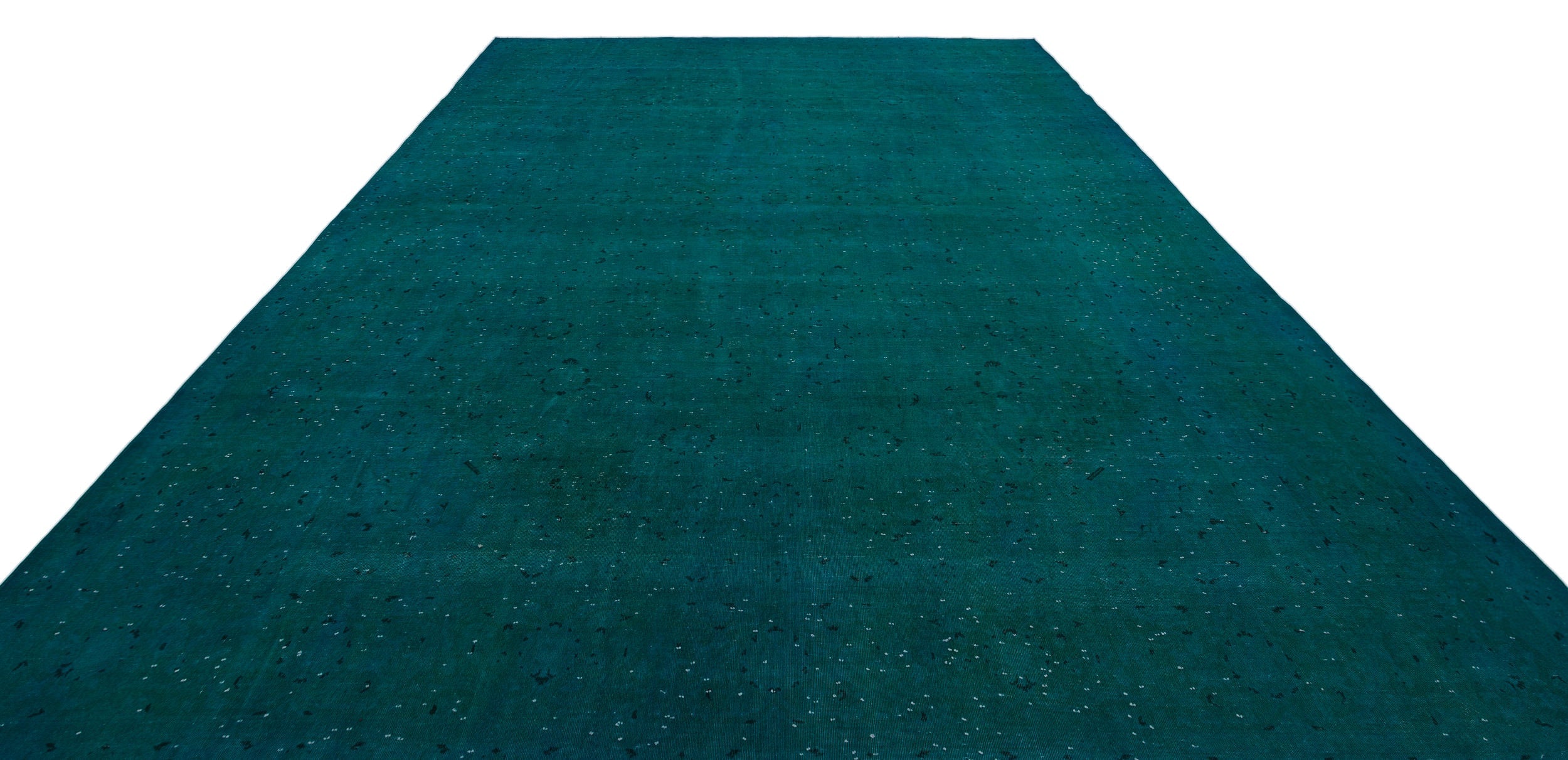 Epir Turquoise Vintage Wool Handmade Area Rug 9'7" x 12'9"