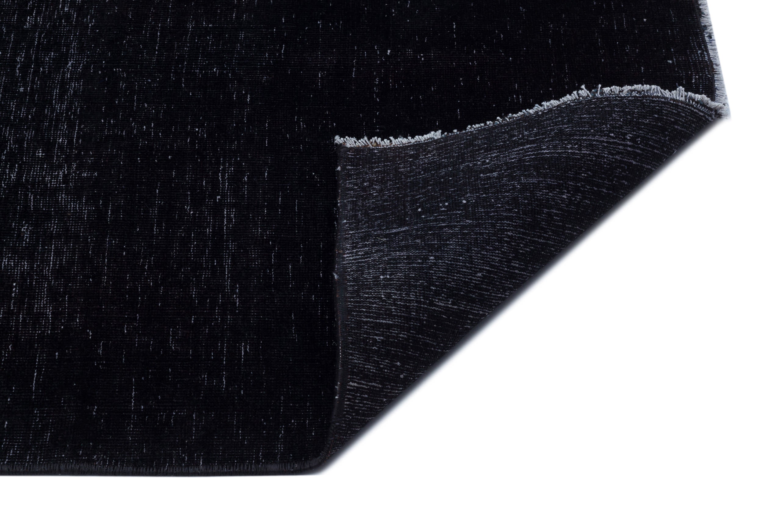 Epir Black Vintage Wool Handmade Area Rug 9'8" x 12'5"