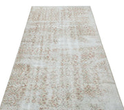 Atina Beige Vintage Wool Handmade Area Rug 3'6" x 6'9"