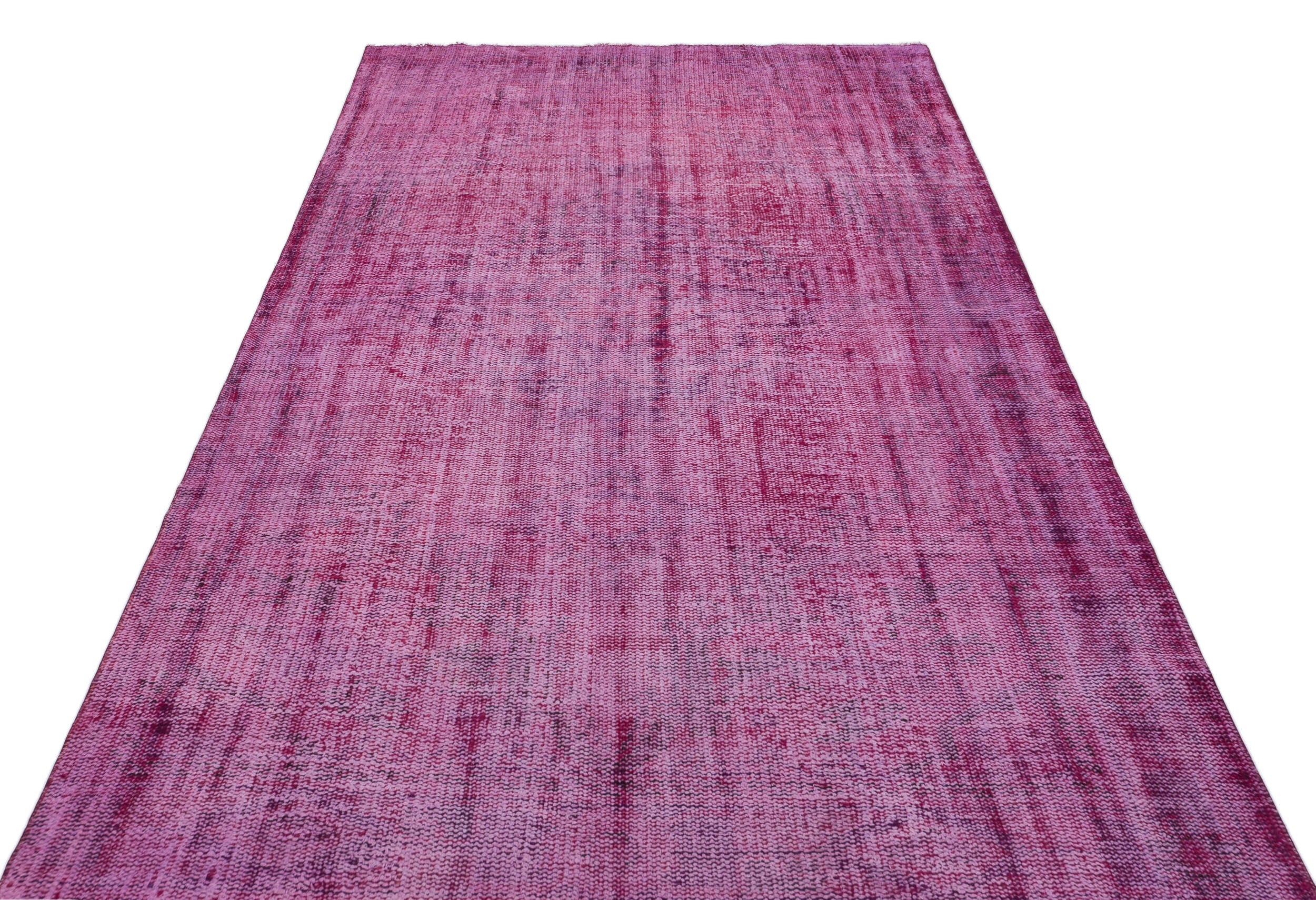 Atina Pink Vintage Wool Handmade Area Rug 5'0" x 8'7"