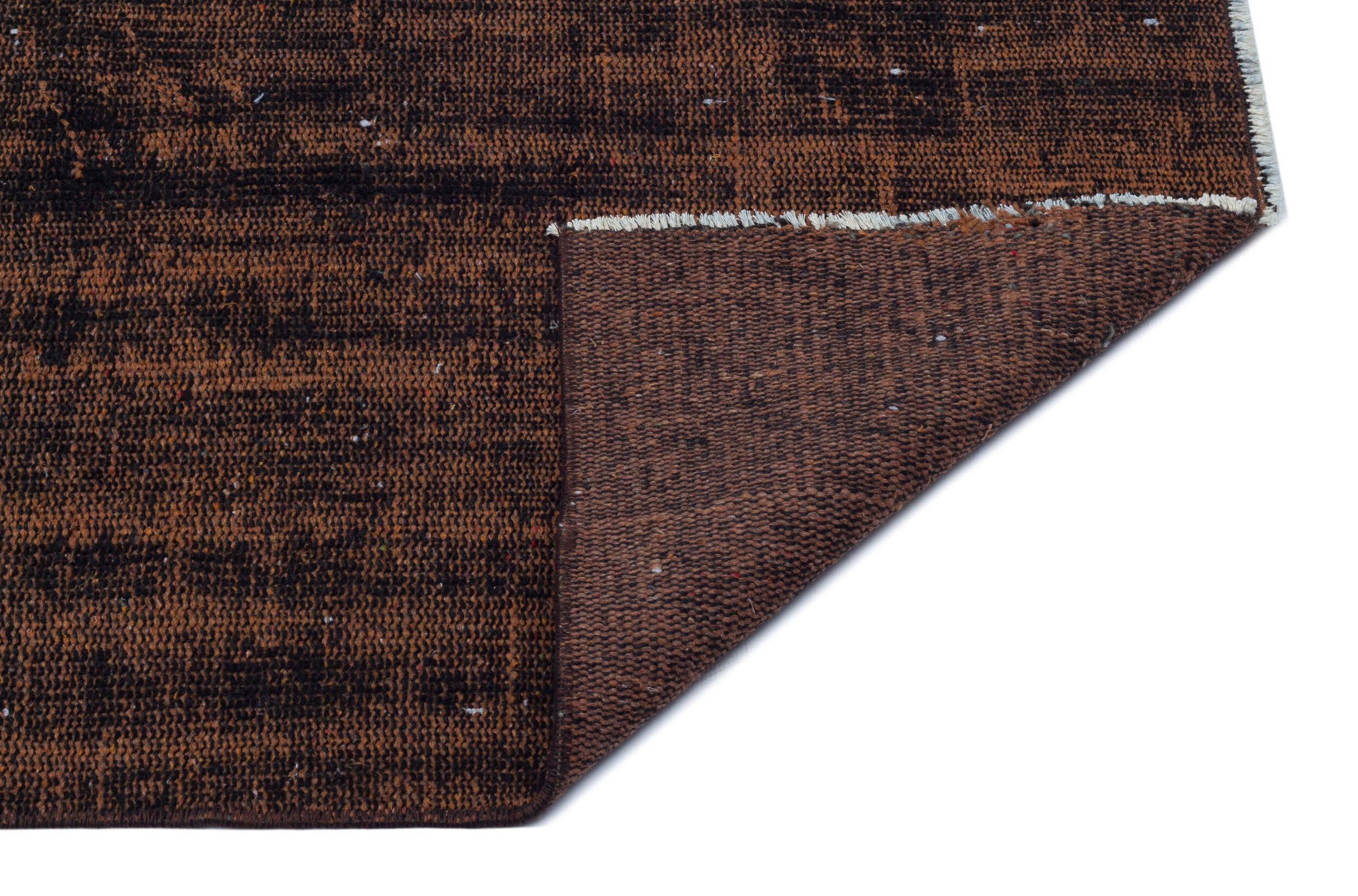 Atina Brown Vintage Wool Handmade Area Rug 5'7" x 8'11"