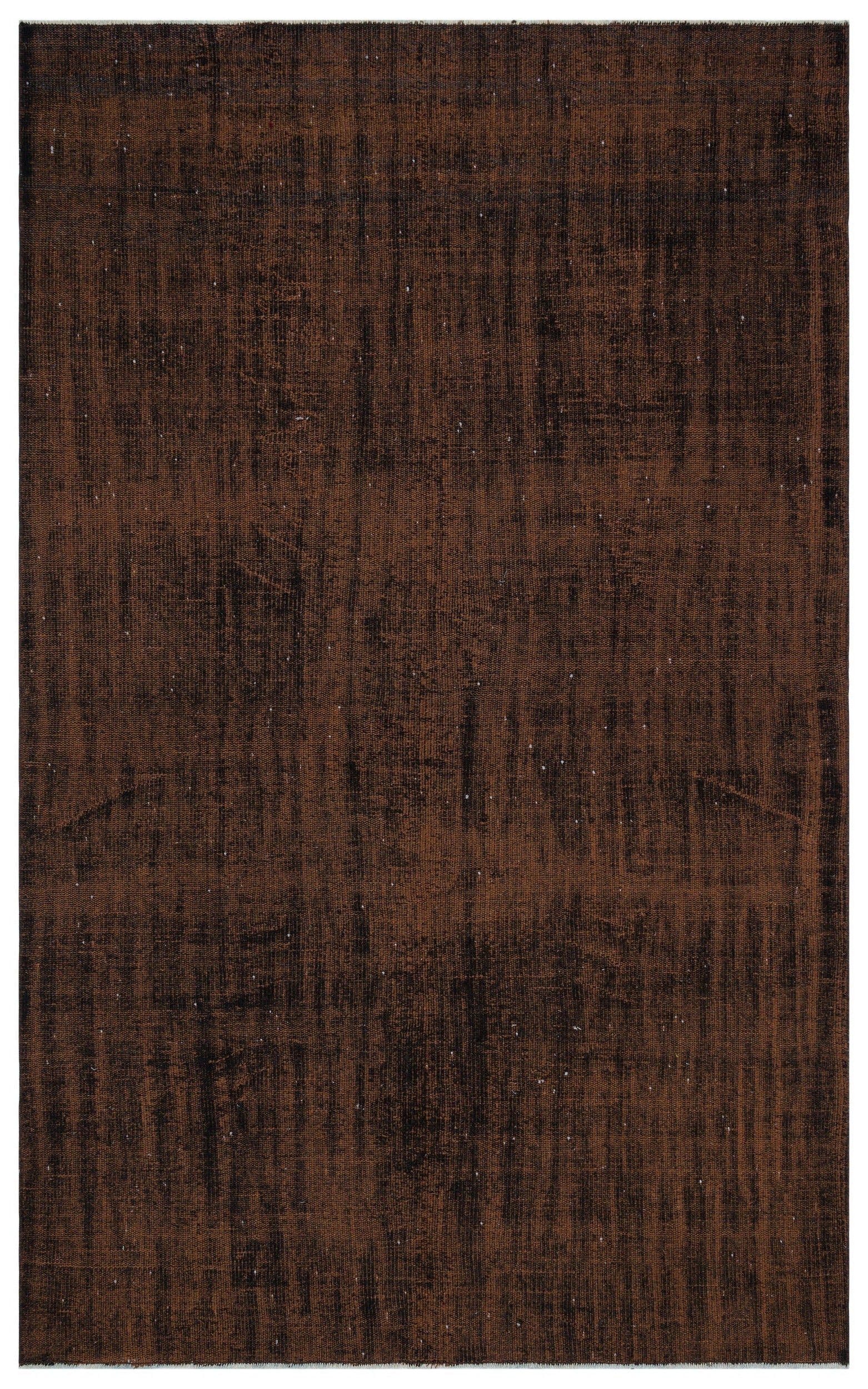 Atina Brown Vintage Wool Handmade Area Rug 5'7" x 8'11"