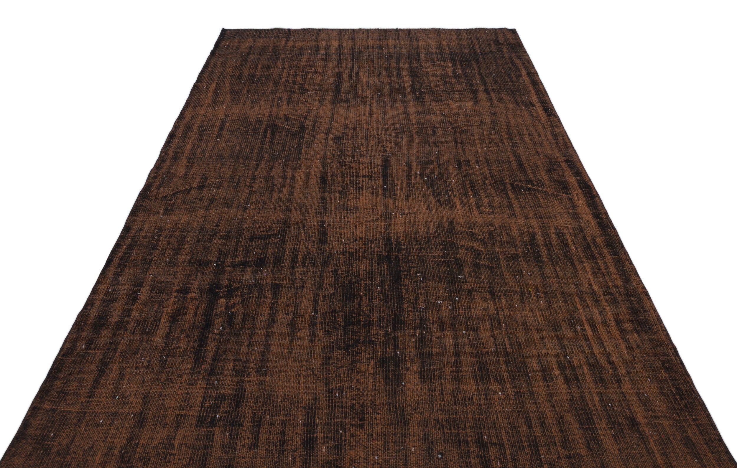 Atina Brown Vintage Wool Handmade Area Rug 5'7" x 8'11"