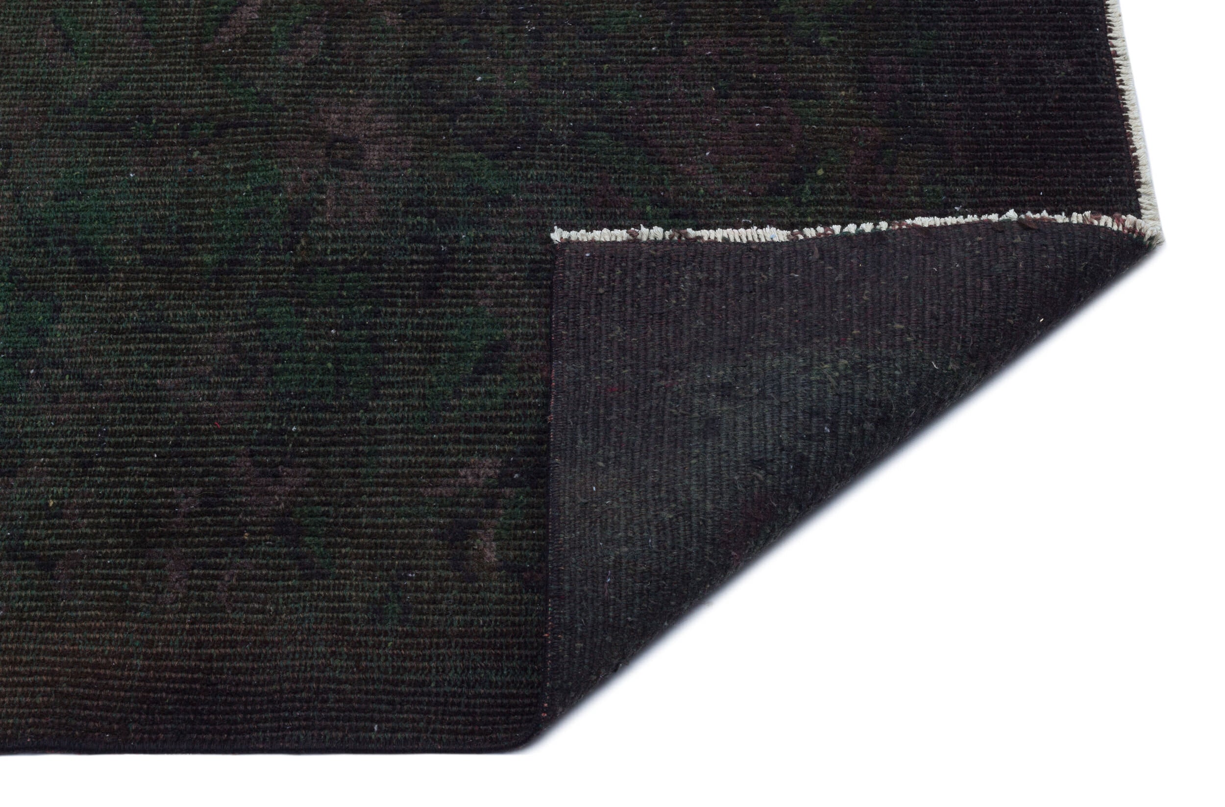Atina Black Vintage Wool Handmade Area Rug 5'1" x 8'3"