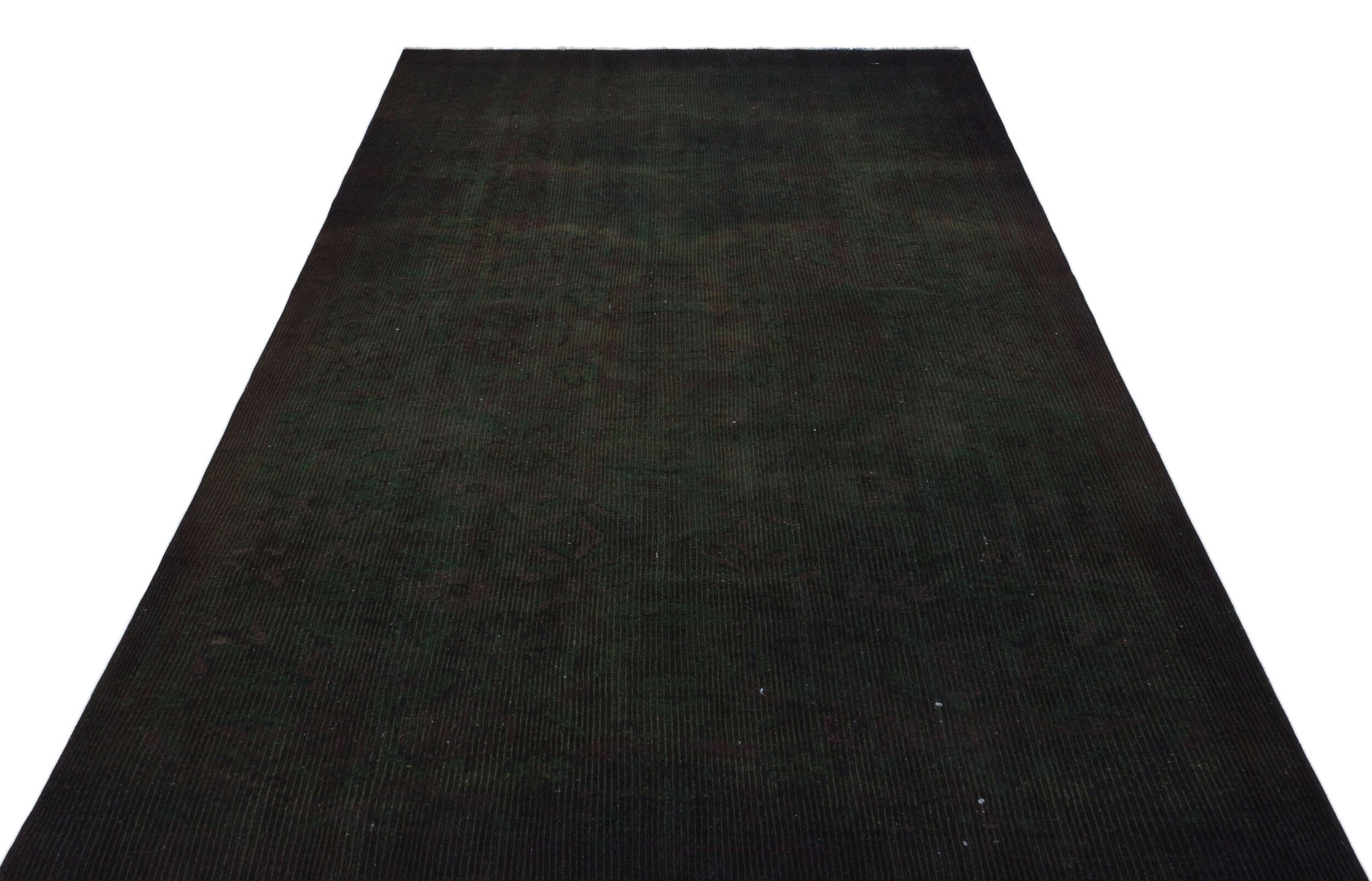 Atina Black Vintage Wool Handmade Area Rug 5'1" x 8'3"