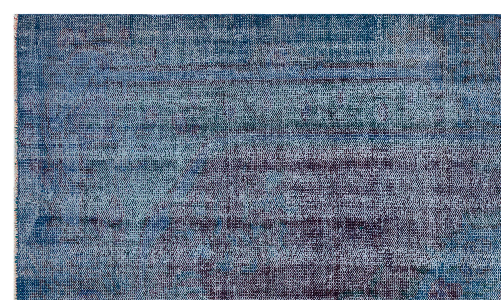 Atina Blue Vintage Wool Handmade Area Rug 4'9" x 8'2"