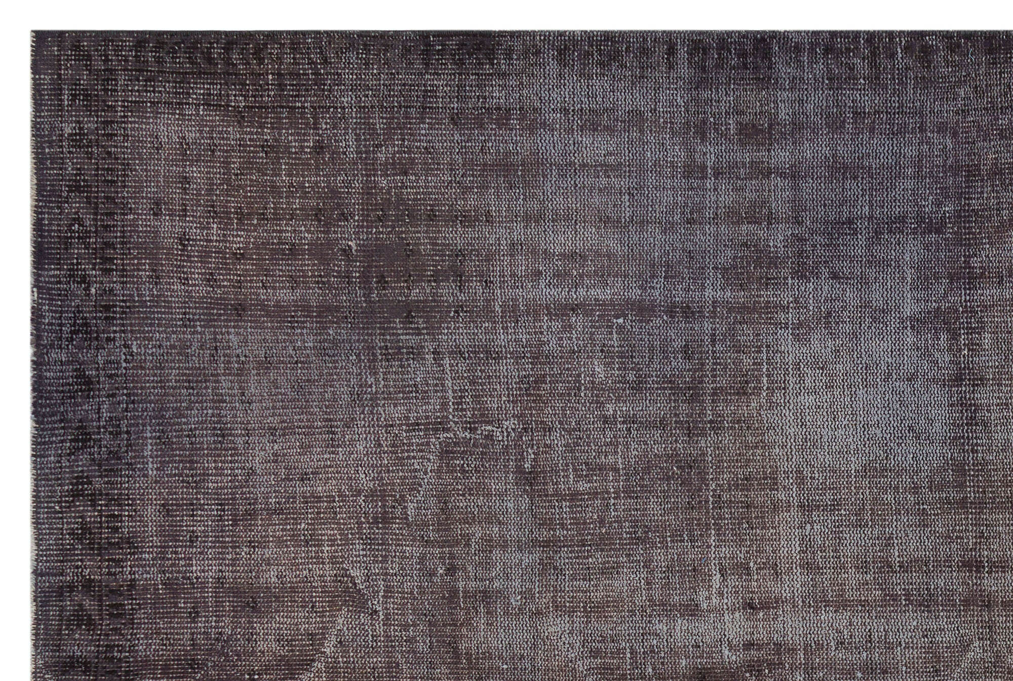 Atina Grey Vintage Wool Handmade Area Rug 5'11" x 8'11"