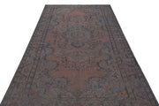 Atina Grey Vintage Wool Handmade Area Rug 5'3" x 9'2"