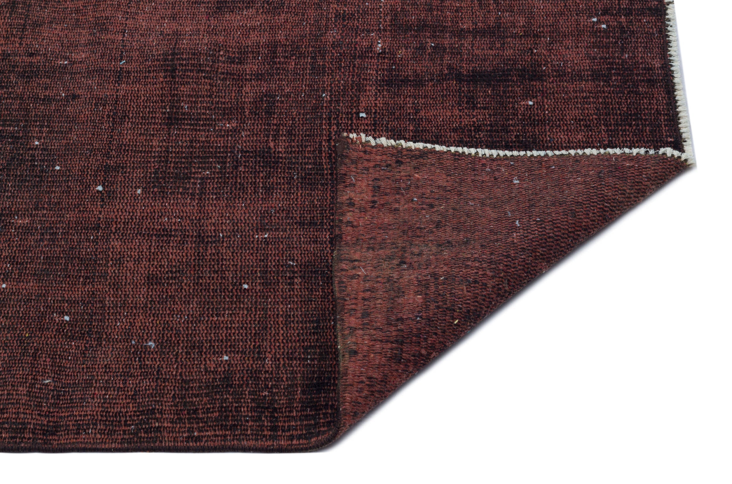 Atina Brown Vintage Wool Handmade Area Rug 5'4" x 8'8"