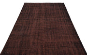 Atina Brown Vintage Wool Handmade Area Rug 5'4" x 8'8"