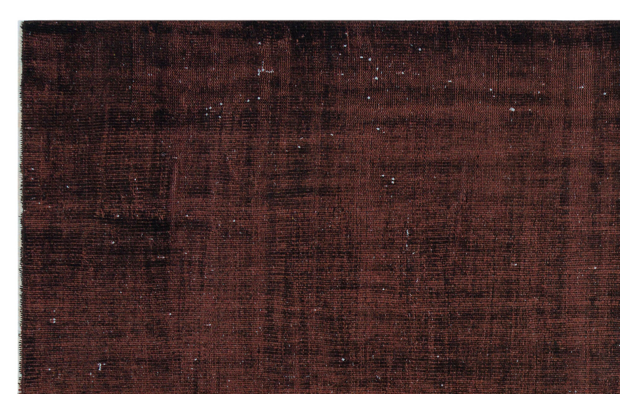 Atina Brown Vintage Wool Handmade Area Rug 5'4" x 8'8"