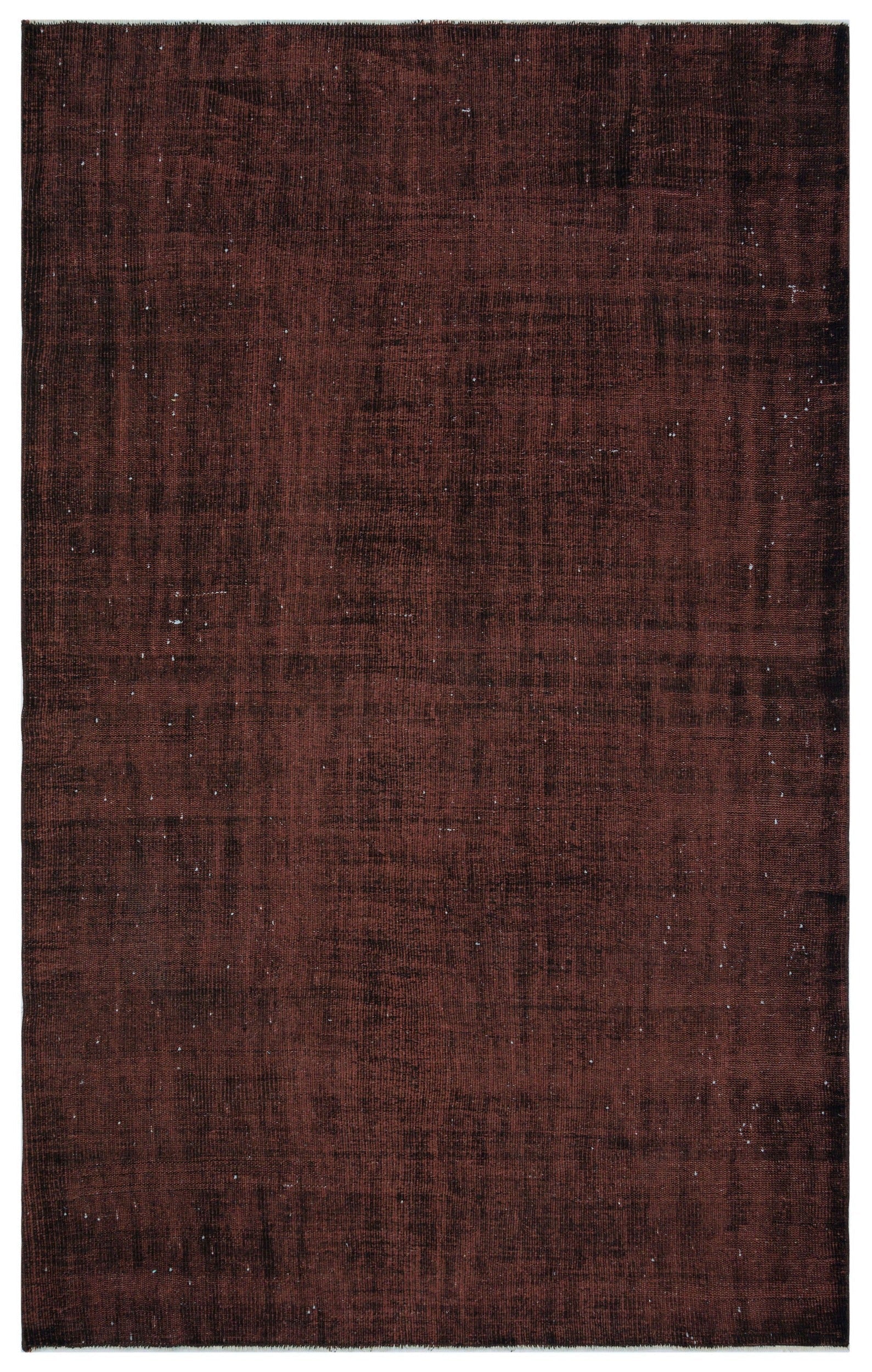 Atina Brown Vintage Wool Handmade Area Rug 5'4" x 8'8"