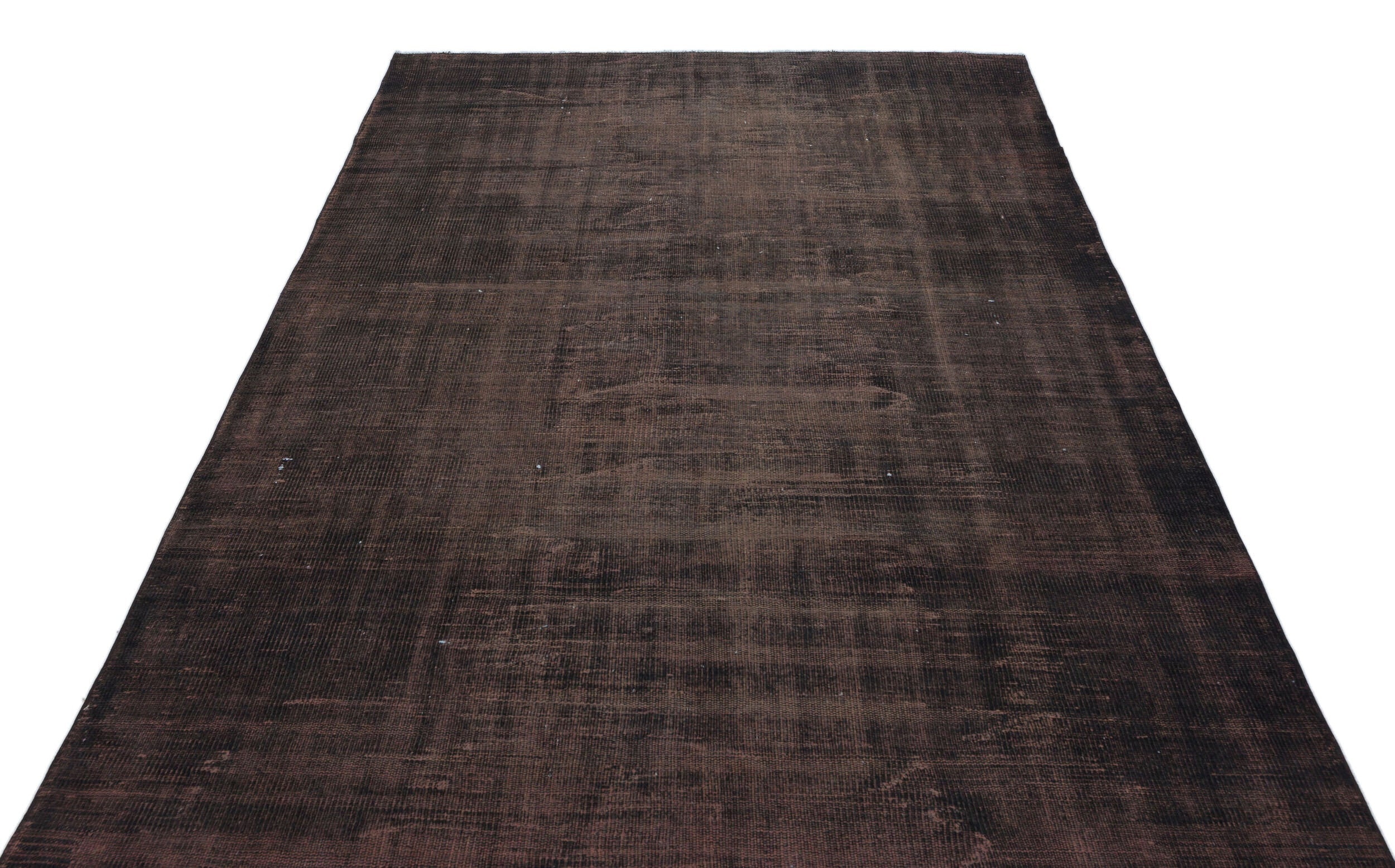 Atina Brown Vintage Wool Handmade Area Rug 5'9" x 9'0"