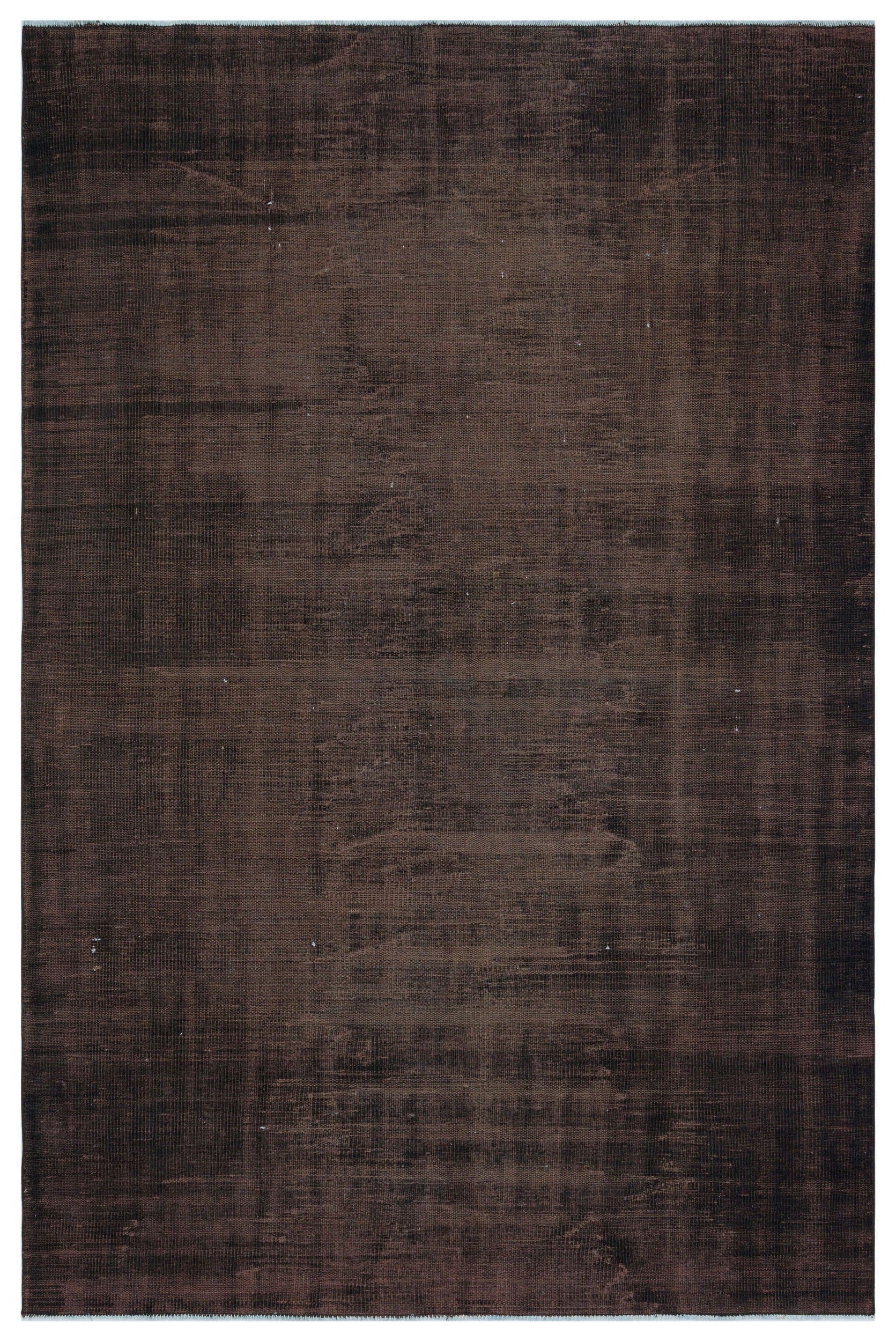 Atina Brown Vintage Wool Handmade Area Rug 5'9" x 9'0"