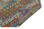 Selanik Grey Vintage Wool Handmade Area Rug 5'1" x 6'6"