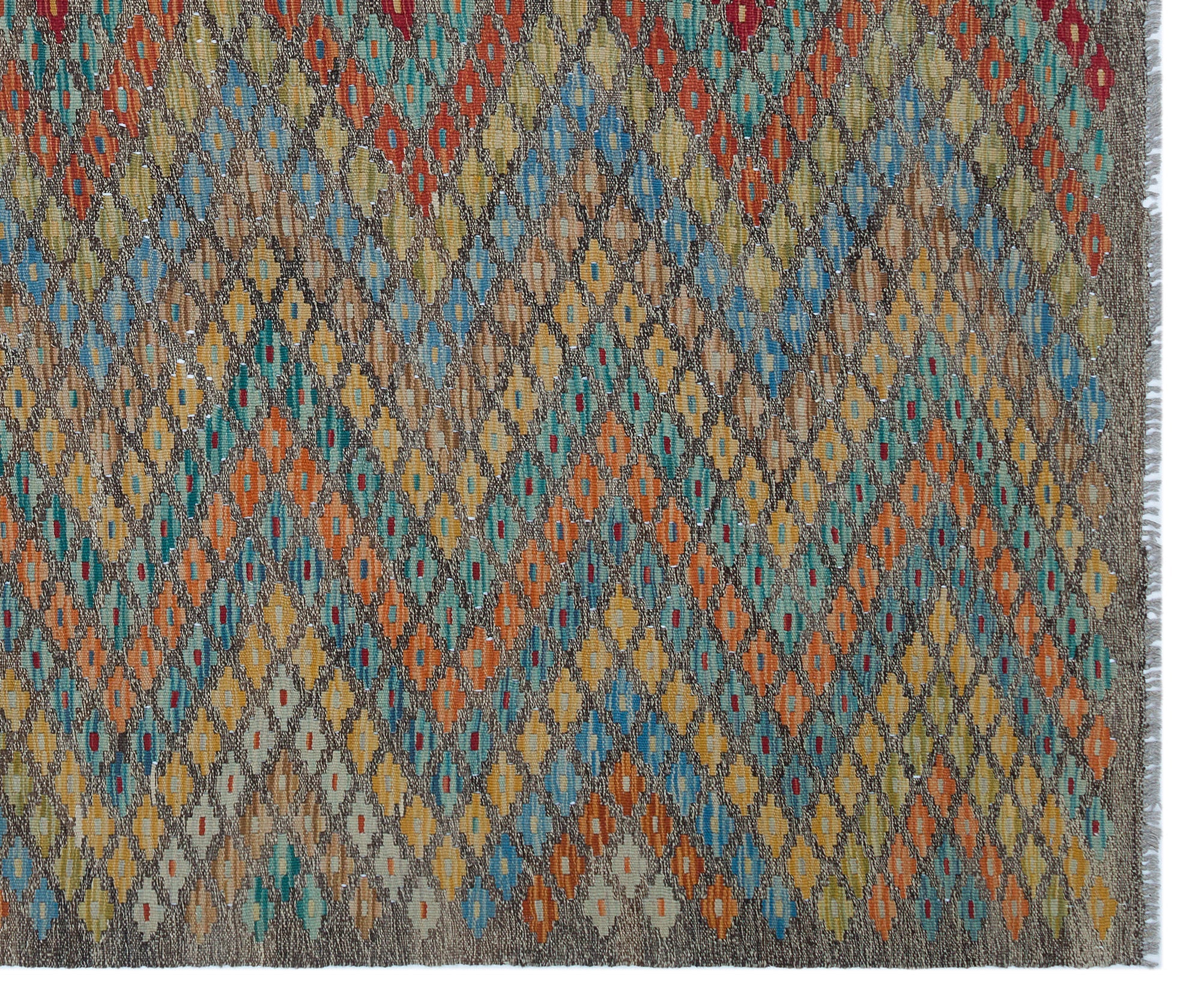 Selanik Beige Vintage Wool Handmade Area Rug 5'8" x 9'9"